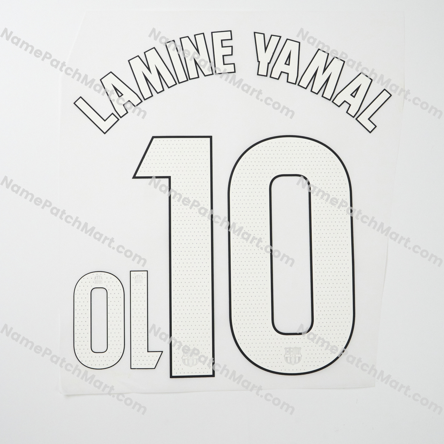 Lamine Yamal #10 (La Liga) - Barcelona 25-26 Third  | Name Number Set - NamePatchMart.COM
