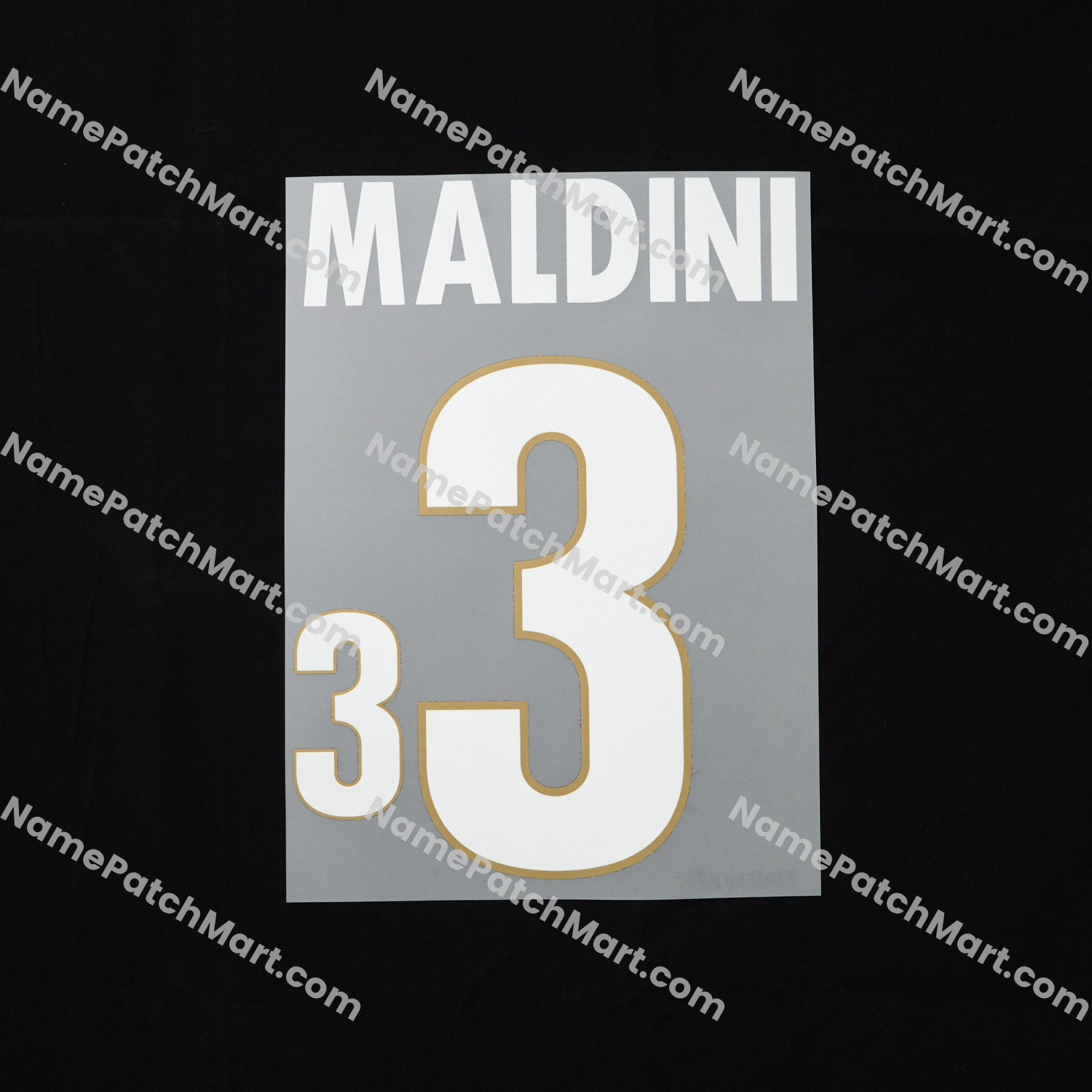 Maldini #3 - Italy 1996 Home  | Name Number Set - NamePatchMart.COM