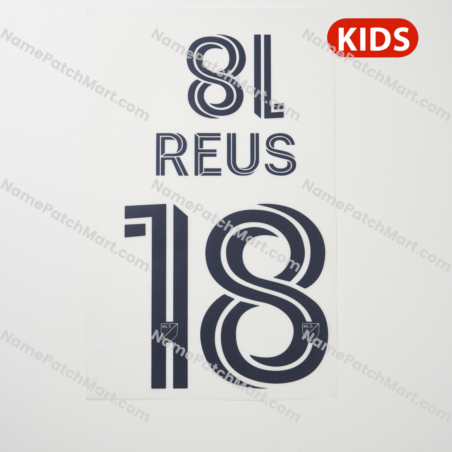 KIDS Reus #18 - LA Galaxy 25-26 Home  | Name Number Set - NamePatchMart.COM