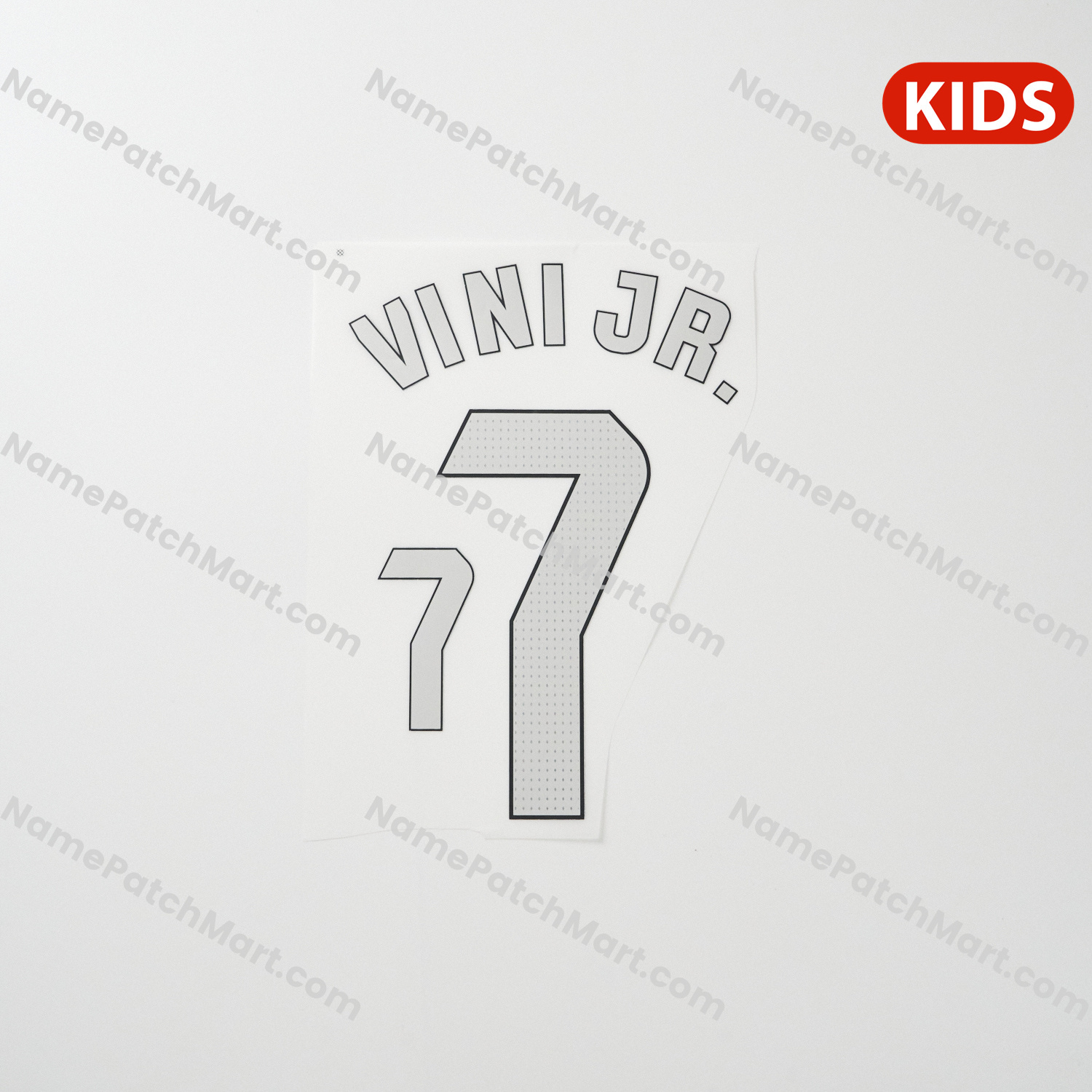 Vini Jr. #7 (La Liga) - Real Madrid 25-26 Away KIDS  | Name Number Set - NamePatchMart.COM
