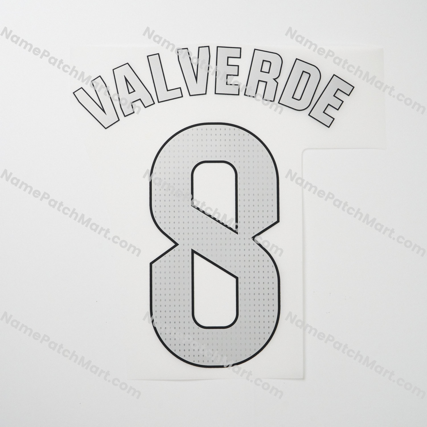 Valverde #8 (La Liga) - Real Madrid 25-26 Away  | Name Number Set - NamePatchMart.COM