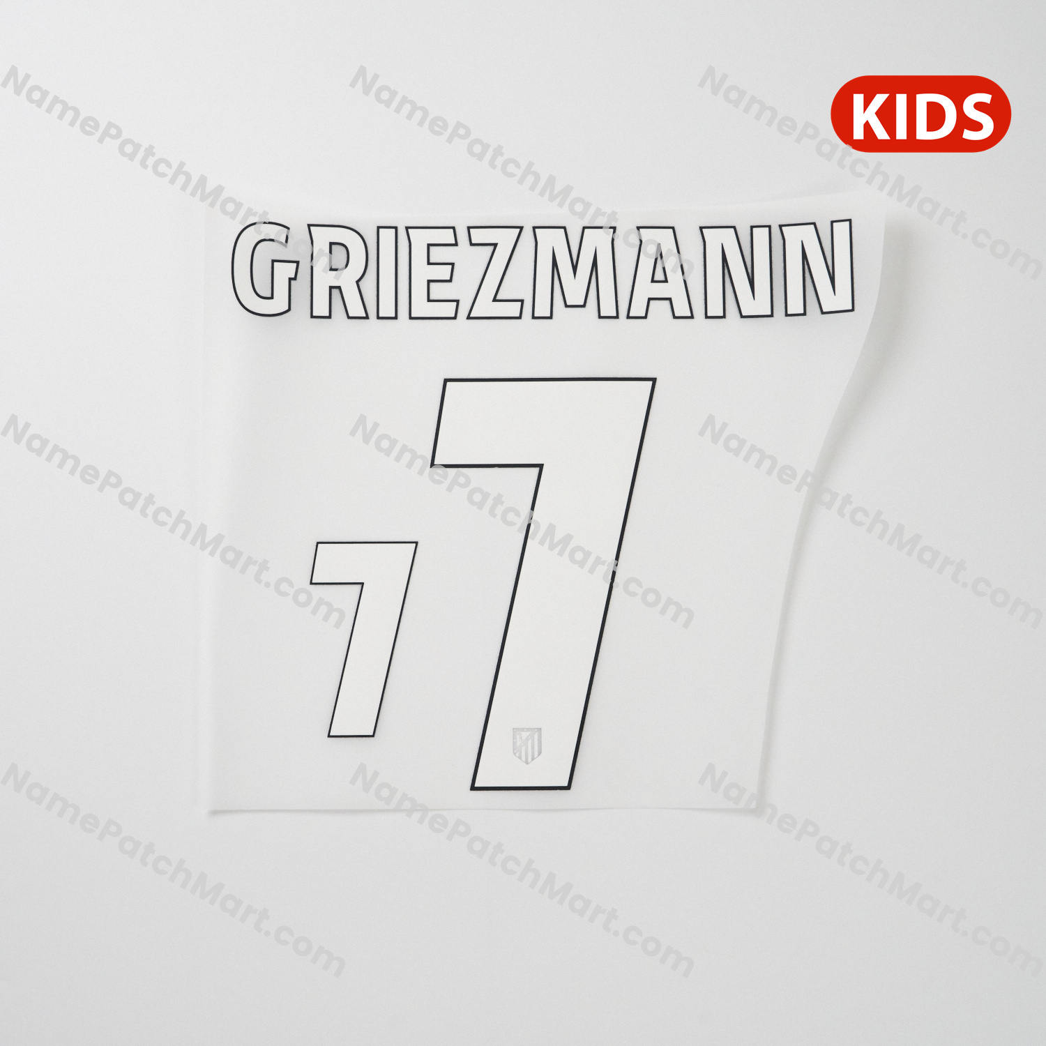 KIDS Griezmann #7 (Champions League) - Atletico Madrid 25-26 Third  | Name Number Set - NamePatchMart.COM