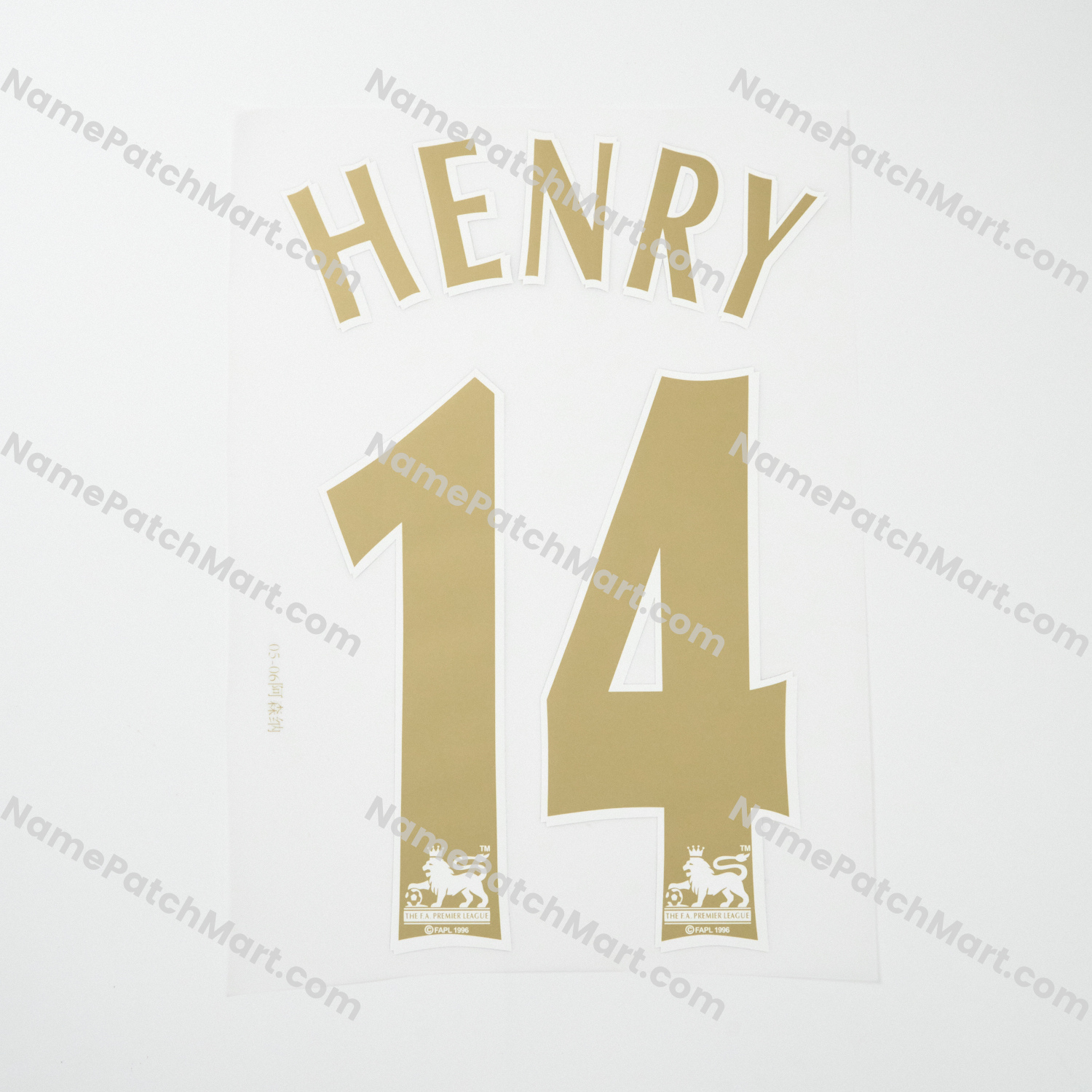 Henry #14 (Premier League) - Arsenal 2005-06 Home  | Name Number Set - NamePatchMart.COM
