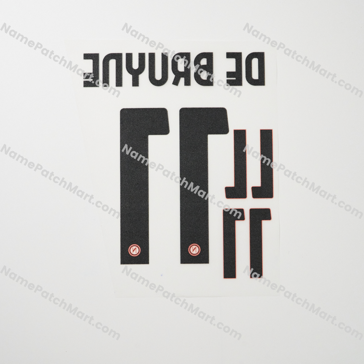 KIDS De Bruyne #11 (Halloween Special) - Napoli 25-26 - Orange  | Name Number Set - NamePatchMart.COM