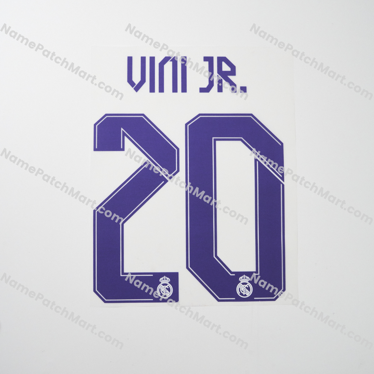 Vini Jr. #20 (Champions League) - Real Madrid 2021-22 Home  | Name Number Set - NamePatchMart.COM
