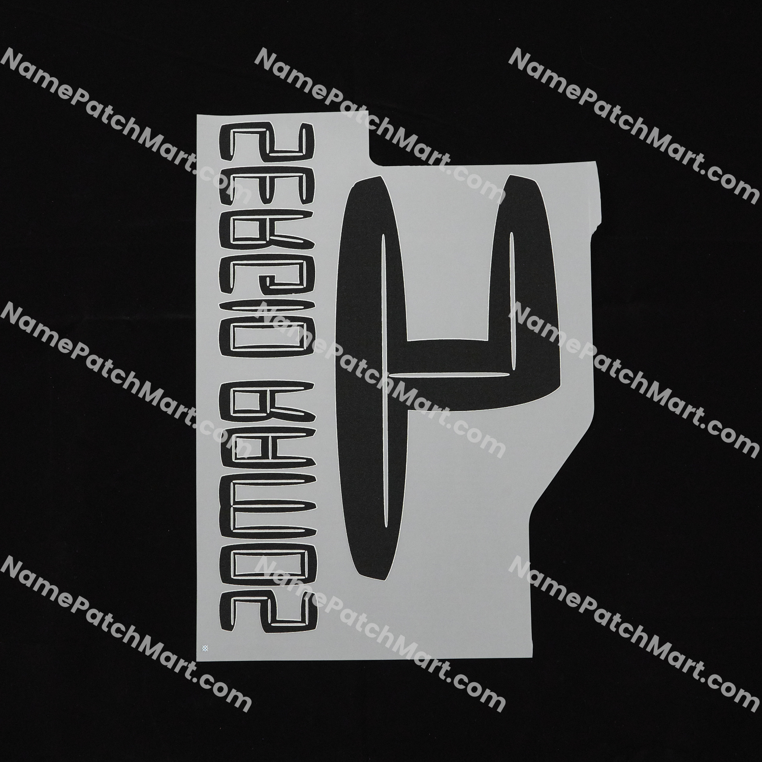 Sergio Ramos #4 (Champions League) - Real Madrid 2010-11 Away  | Name Number Set - NamePatchMart.COM