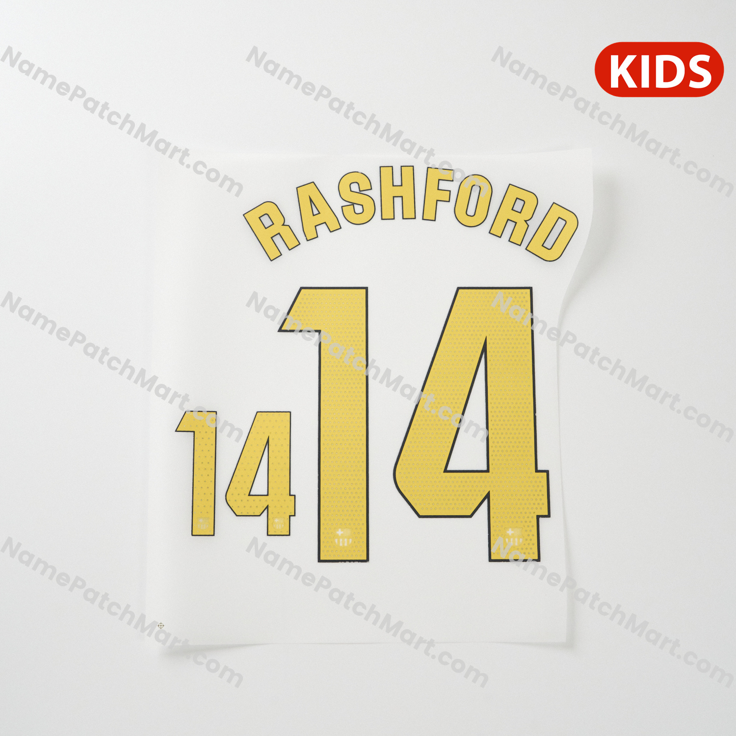Rashford #14 (La Liga) - Barcelona 25-26 Home KIDS  | Name Number Set - NamePatchMart.COM
