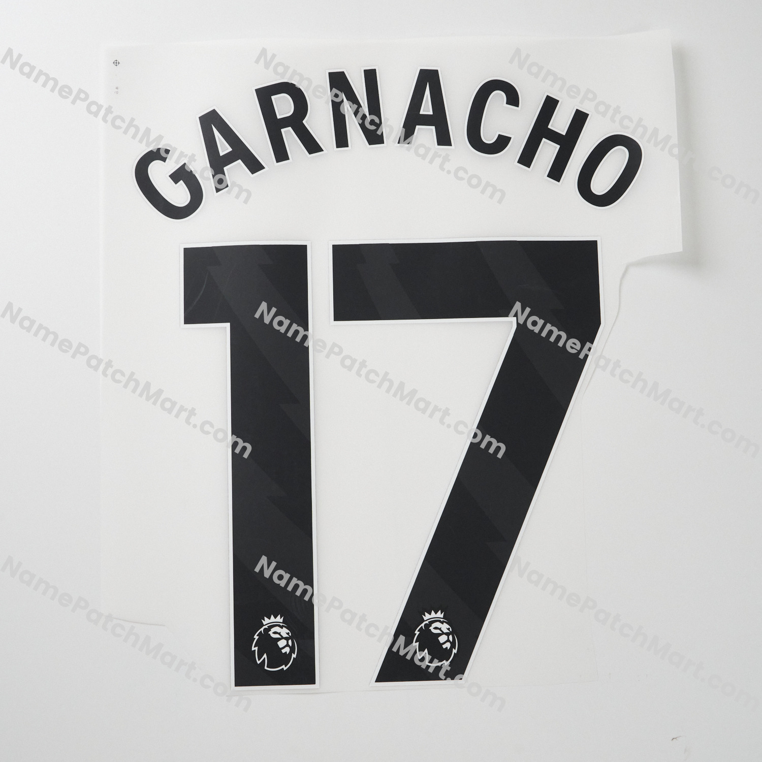 Garnacho #17 (Premier League) - Manchester United 25-26 Away  | Name Number Set - NamePatchMart.COM