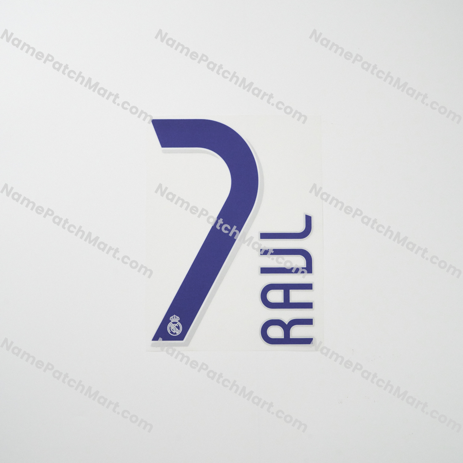 Raúl #7 - Real Madrid 2006-07 Home  | Name Number Set - NamePatchMart.COM