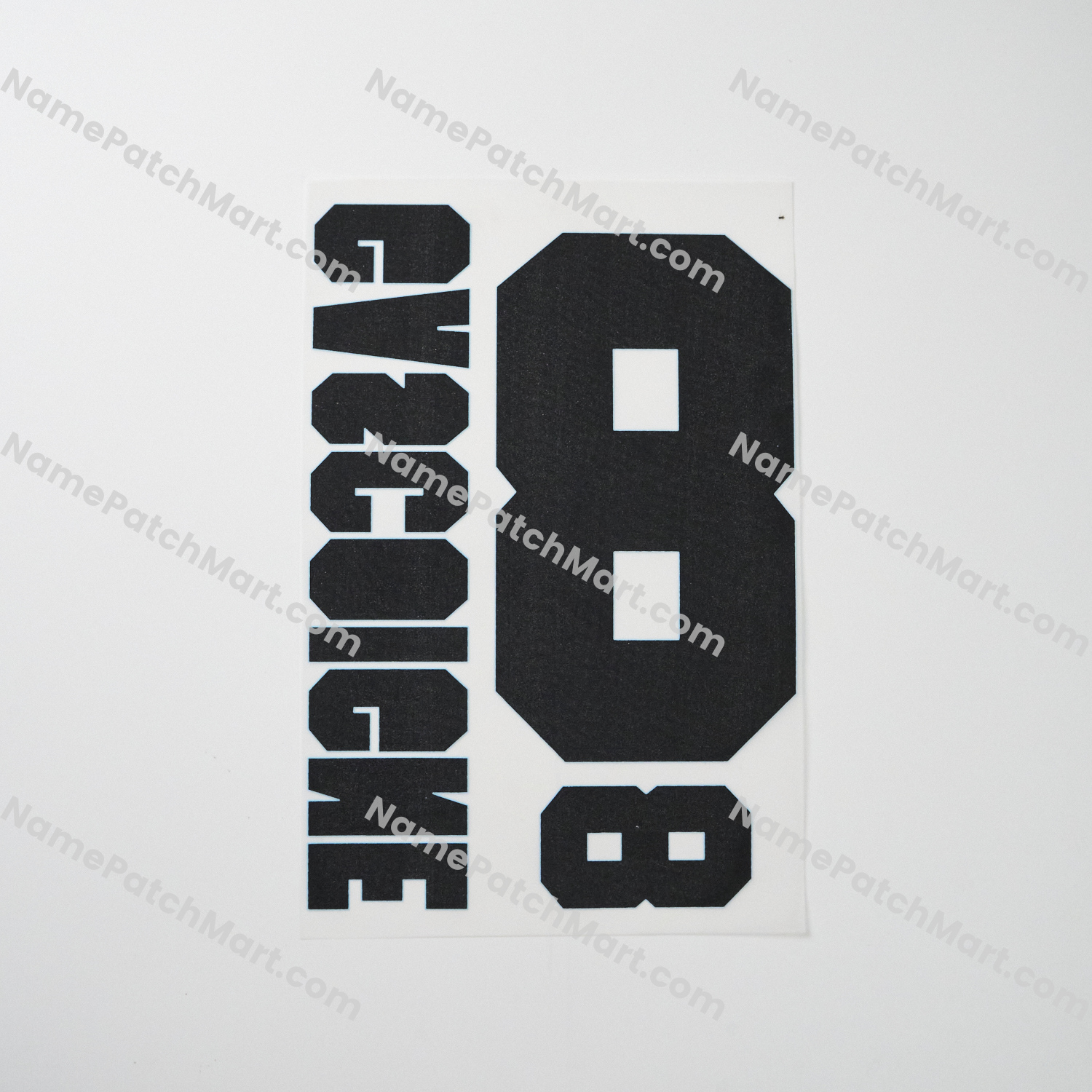 Gascoigne #8 - England 1996 Home  | Name Number Set - NamePatchMart.COM