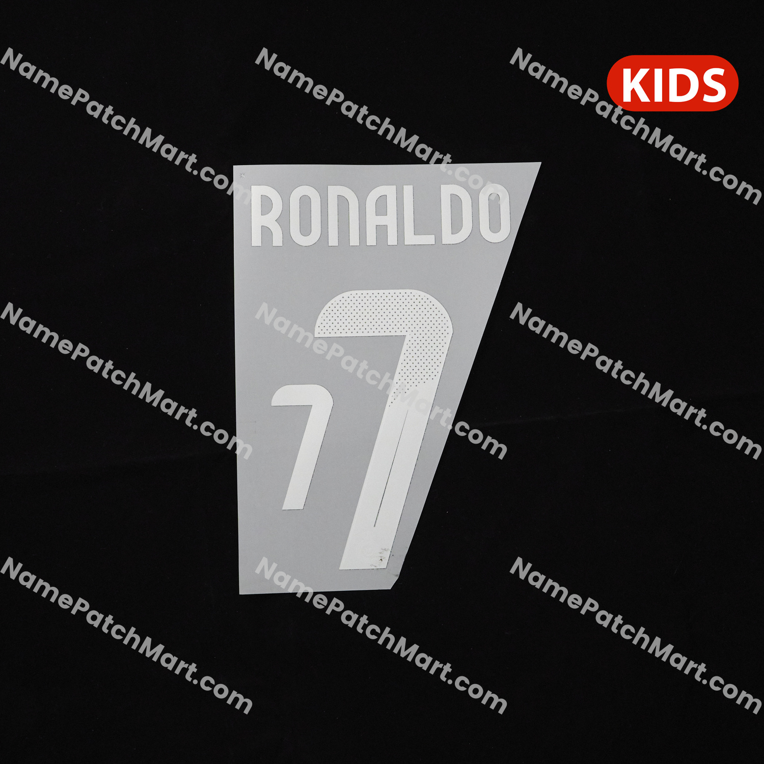 KIDS Ronaldo #7 - Al Nassr Riyadh Victory 25-26 Away  | Name Number Set - NamePatchMart.COM