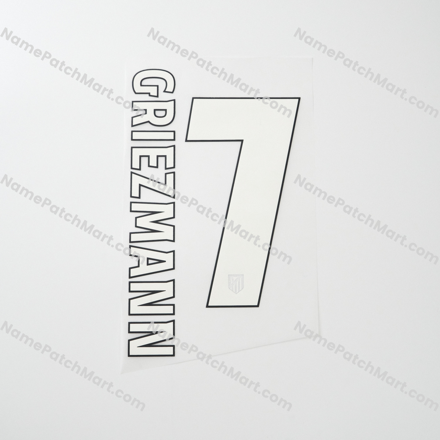 Griezmann #7 (Champions League) - Atletico Madrid 25-26 Third  | Name Number Set - NamePatchMart.COM