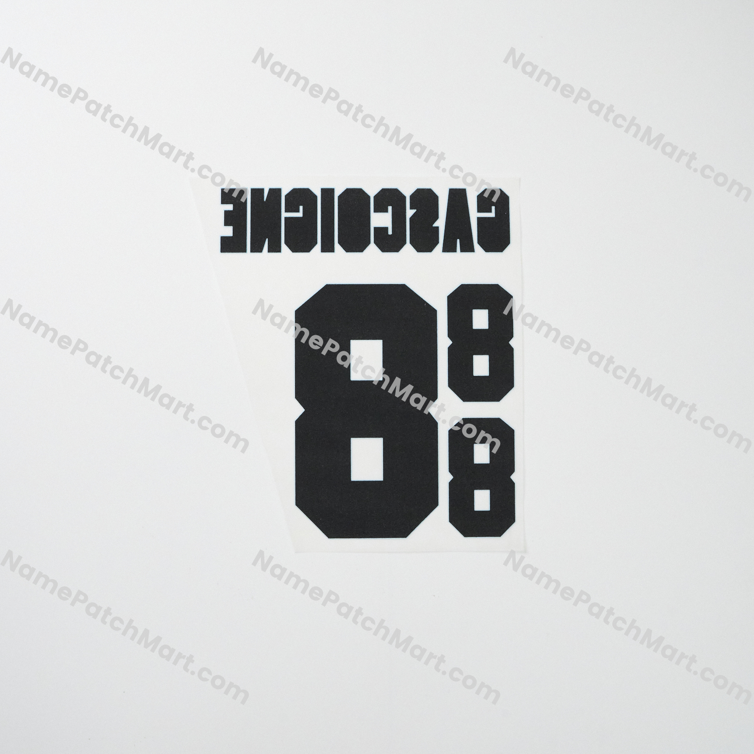 KIDS Gascoigne #8 - England 1996 Home  | Name Number Set - NamePatchMart.COM