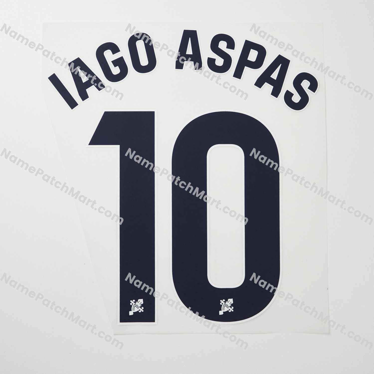 Iago Aspas #10 (La Liga) - Celta Vigo 25-26 Home  | Name Number Set - NamePatchMart.COM