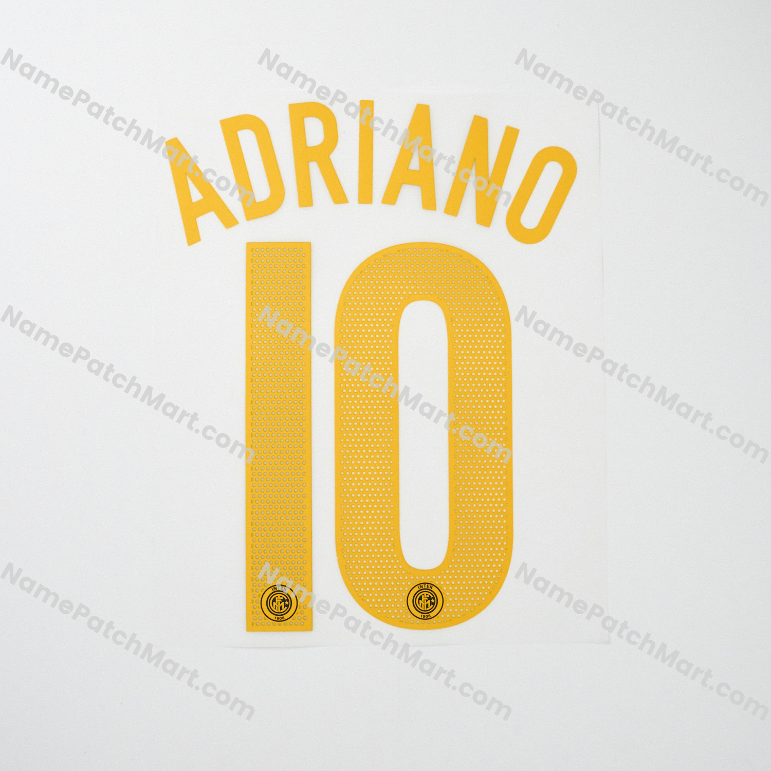 Adriano #10 - Inter Milan 2004-05 Third  | Name Number Set - NamePatchMart.COM