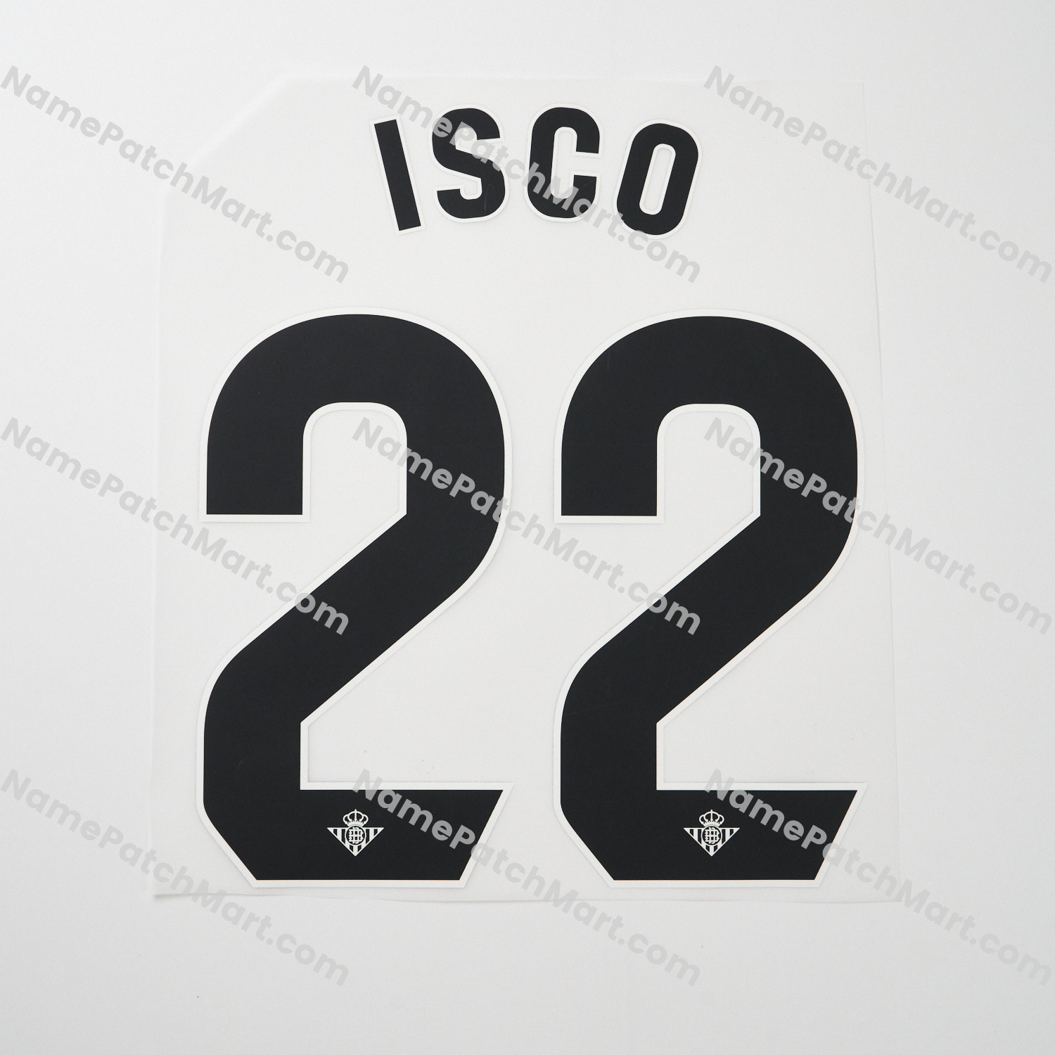 Isco #22 (La Liga) - Real Betis 25-26 Away  | Name Number Set - NamePatchMart.COM