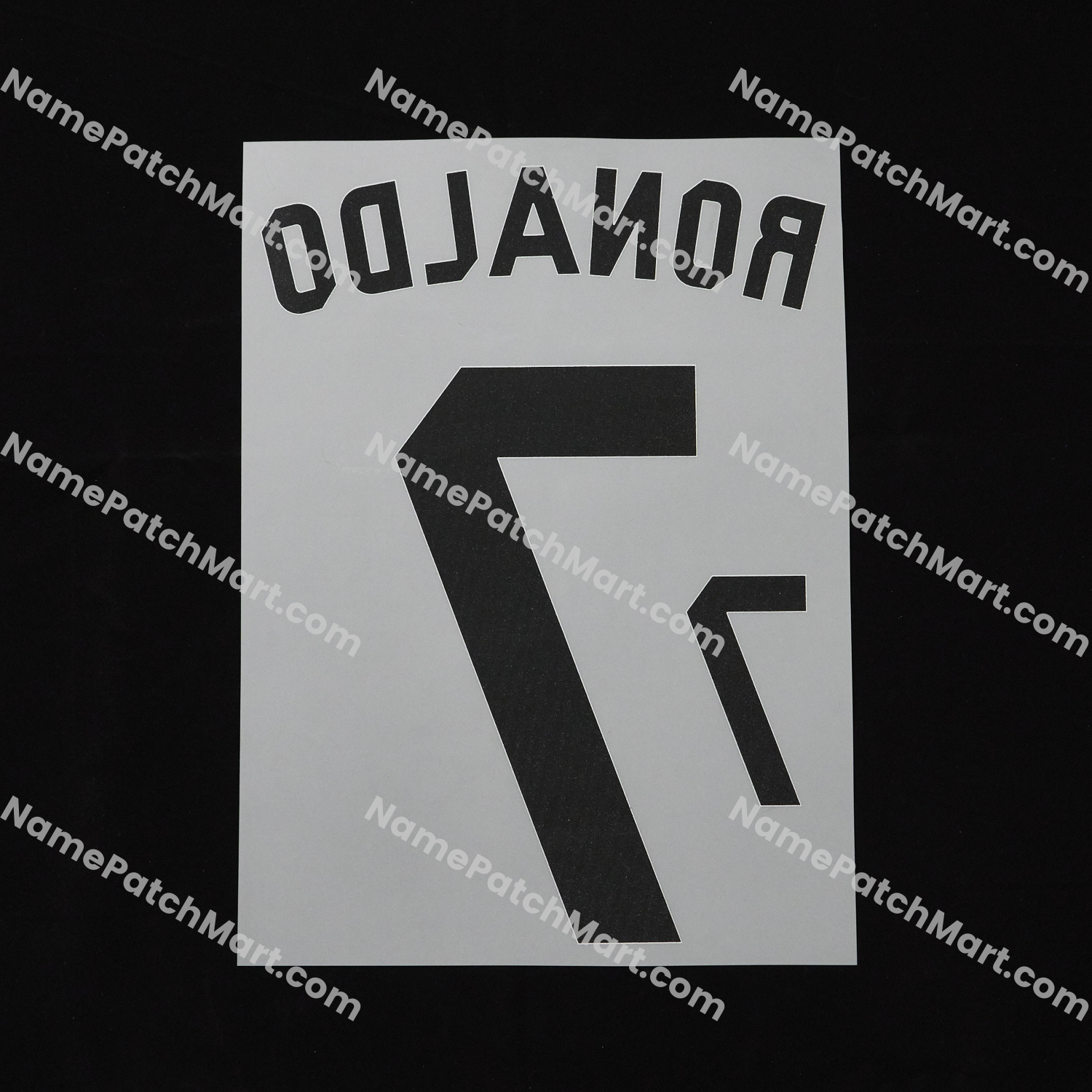 Ronaldo #7 (Champions League) - Real Madrid 2014-15 Away  | Name Number Set - NamePatchMart.COM