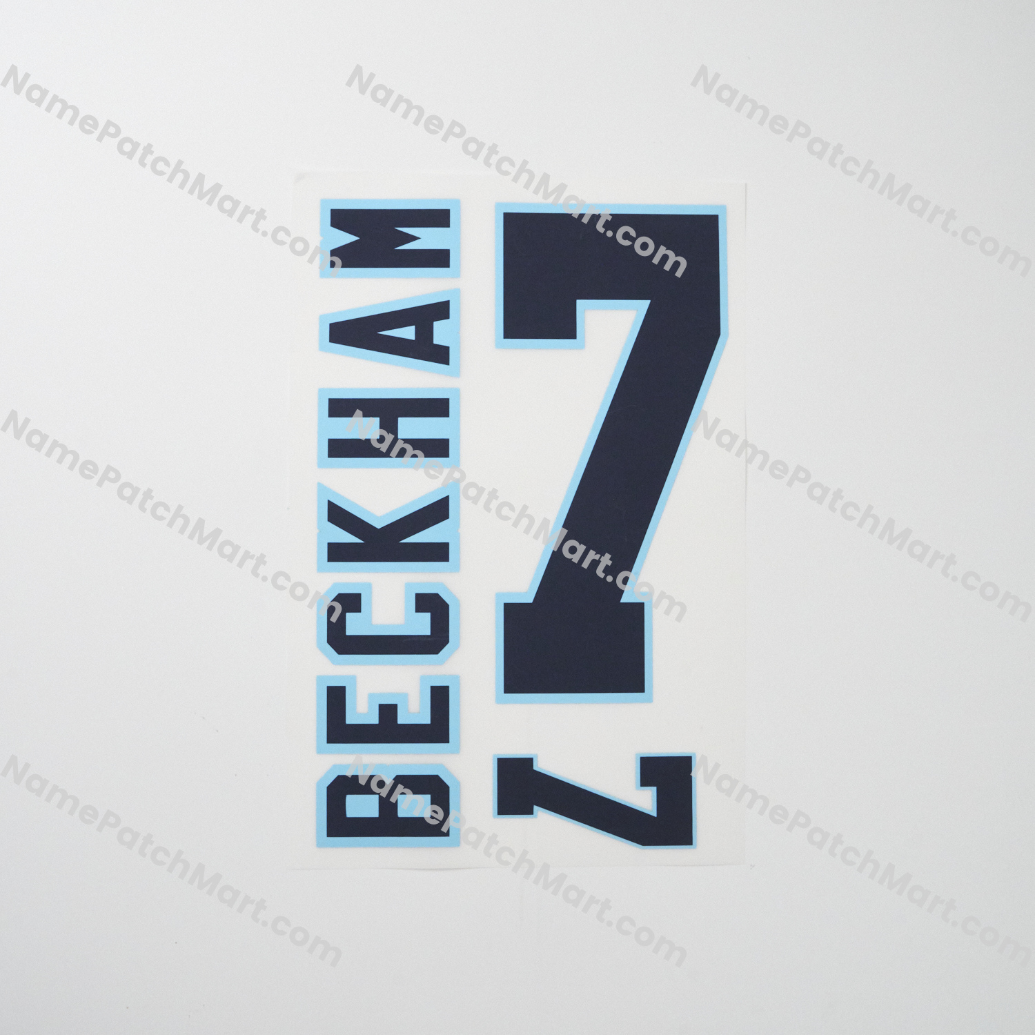 Beckham #7 - England 1996 Home  | Name Number Set - NamePatchMart.COM