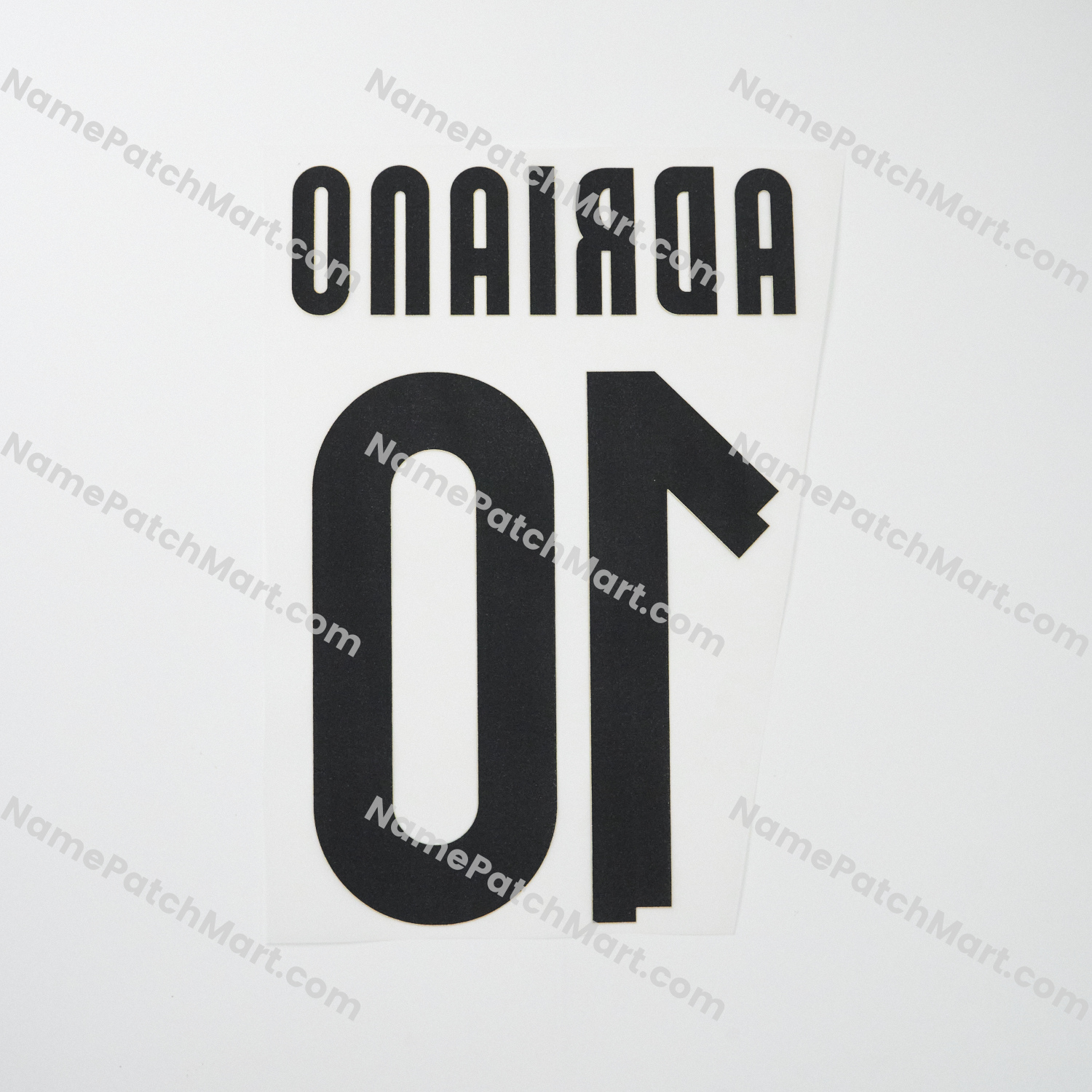 Adriano #10 - Inter Milan 2007-09 Home  | Name Number Set - NamePatchMart.COM