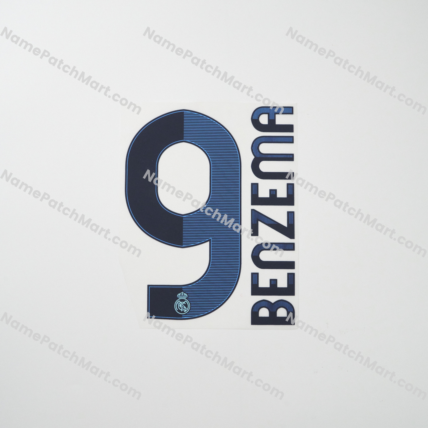 Benzema #9 - Real Madrid 2012-13 Home  | Name Number Set - NamePatchMart.COM