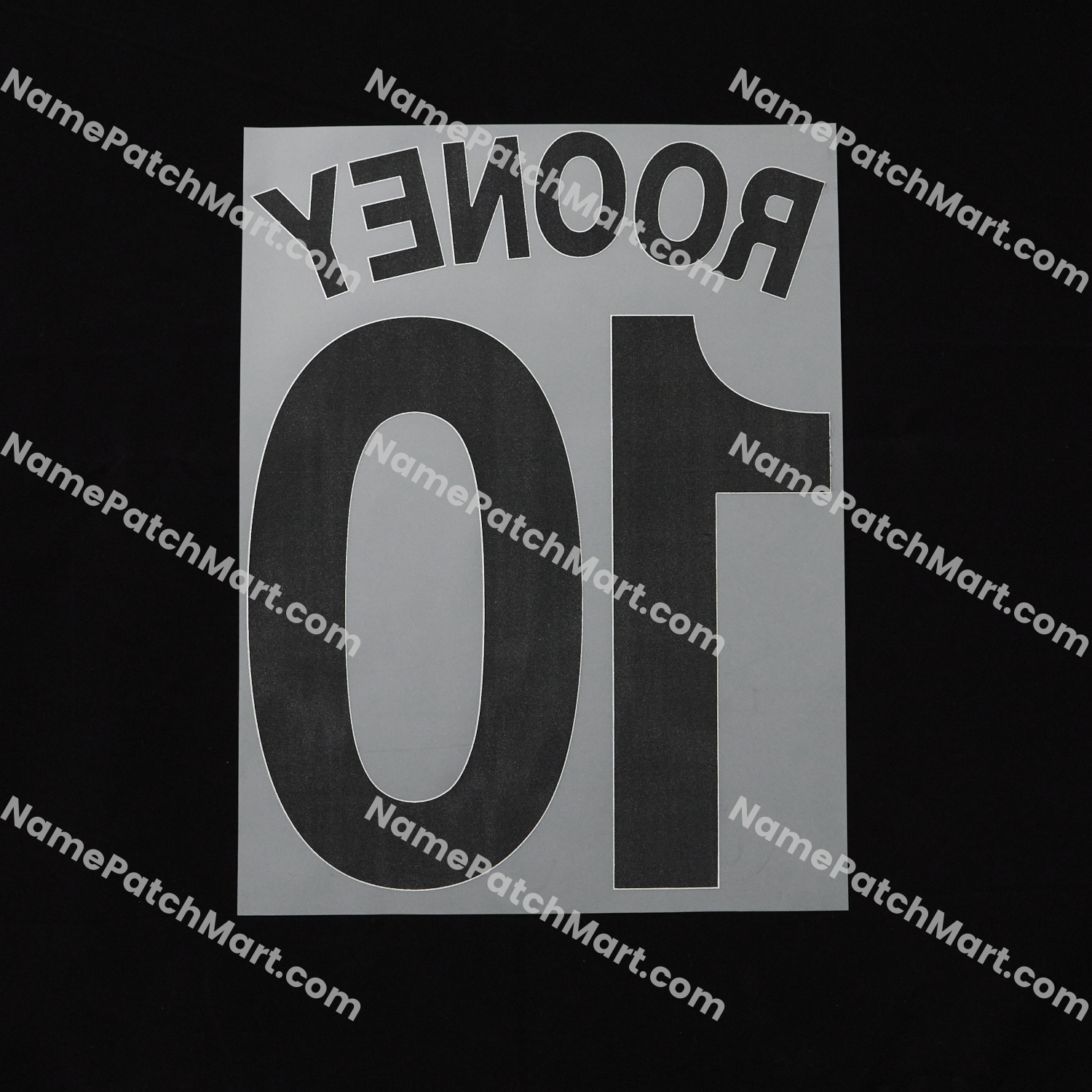 Rooney #10 (Champions League) - Manchester United 2008-09 Home  | Name Number Set - NamePatchMart.COM