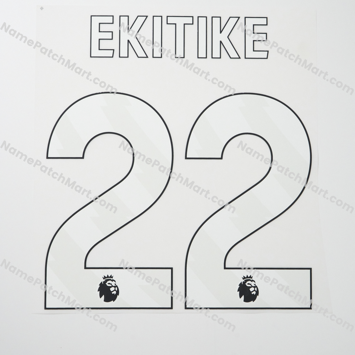 Ekitike #22 (Premier League) - Liverpool 25-26 Home  | Name Number Set - NamePatchMart.COM
