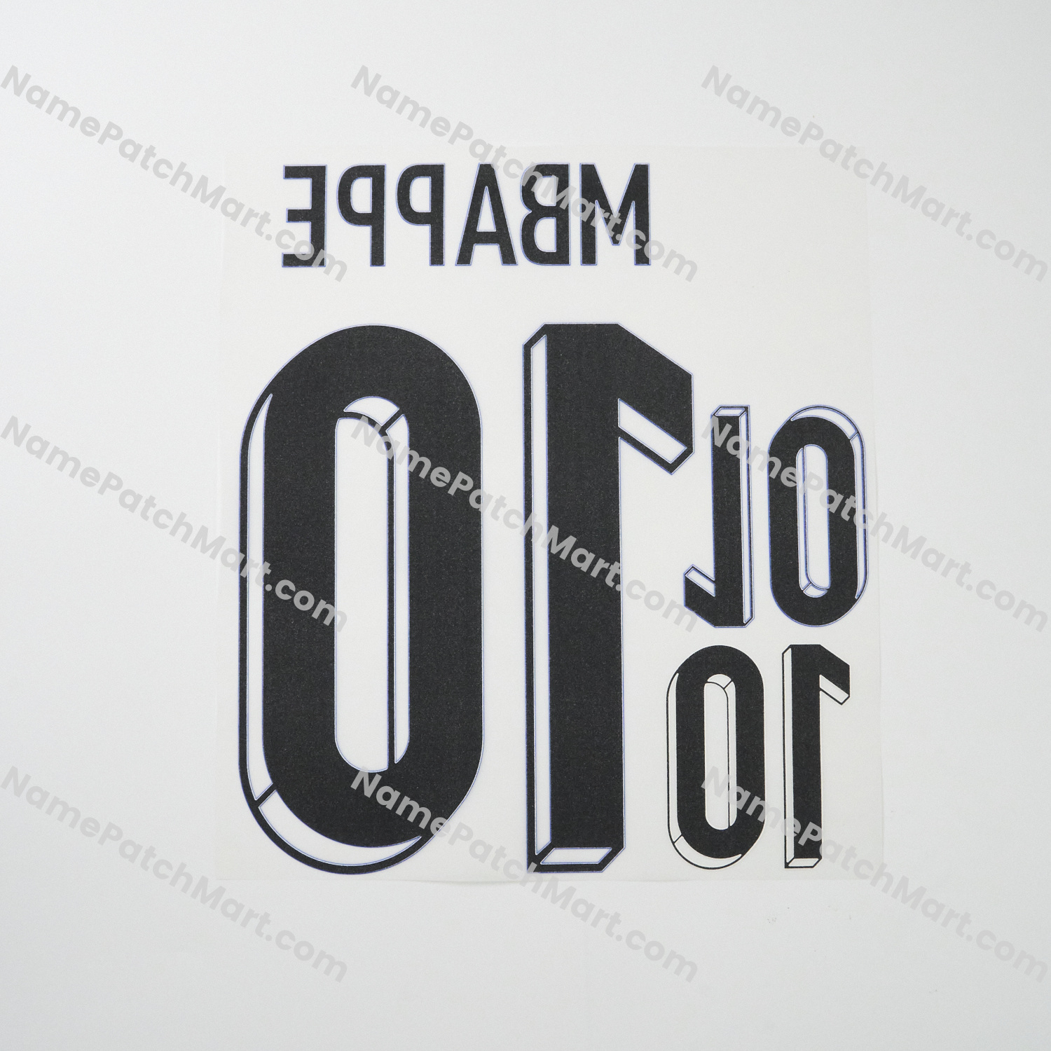 Mbappé #10 - France 2024 Away (include Shorts Number)  | Name Number Set - NamePatchMart.COM