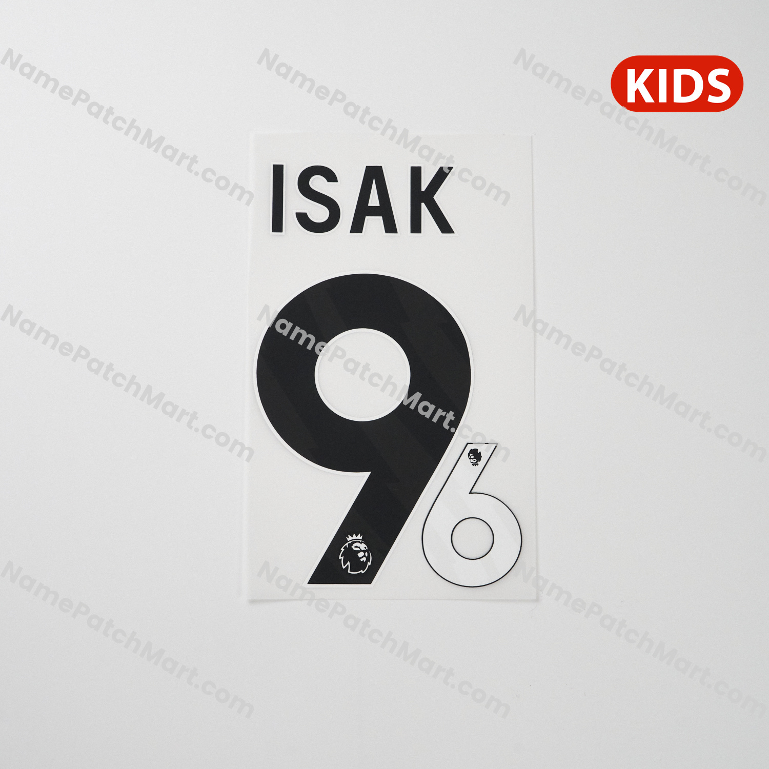 KIDS Isak #9 (Premier League) - Liverpool 25-26 Away  | Name Number Set - NamePatchMart.COM