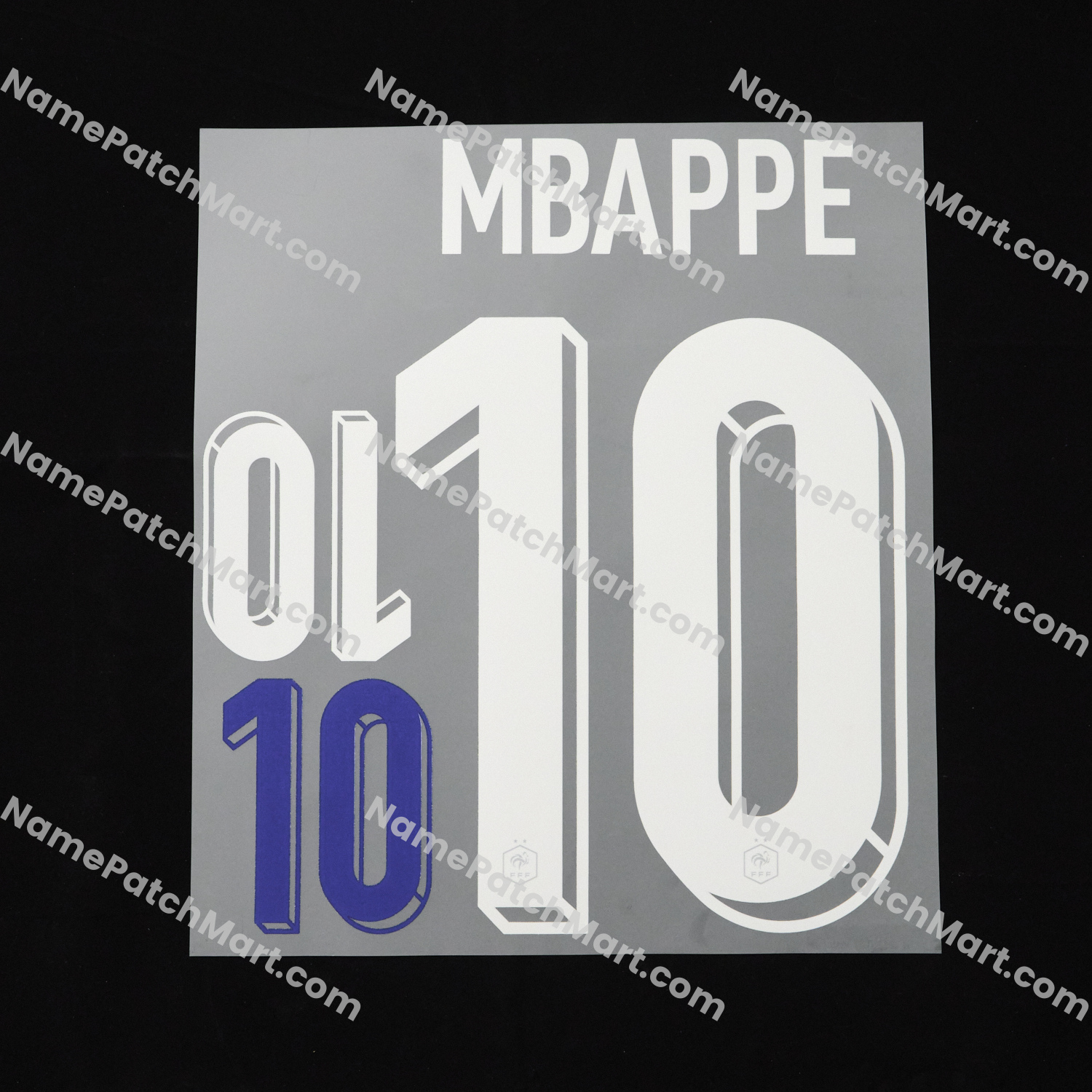 Mbappé #10 - France 2024 Home (include Shorts Number)  | Name Number Set - NamePatchMart.COM