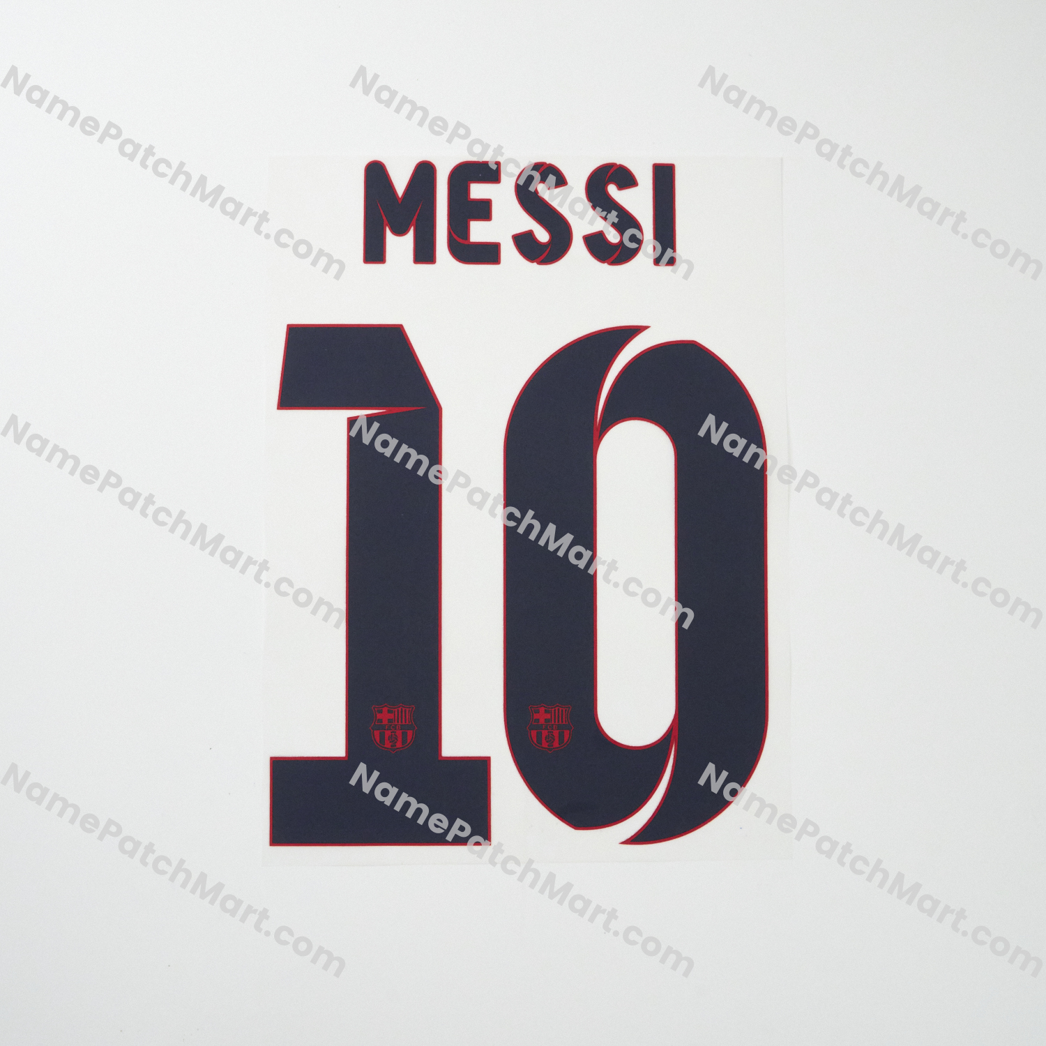 Messi #10 - Barcelona 2012-14 Away  | Name Number Set - NamePatchMart.COM