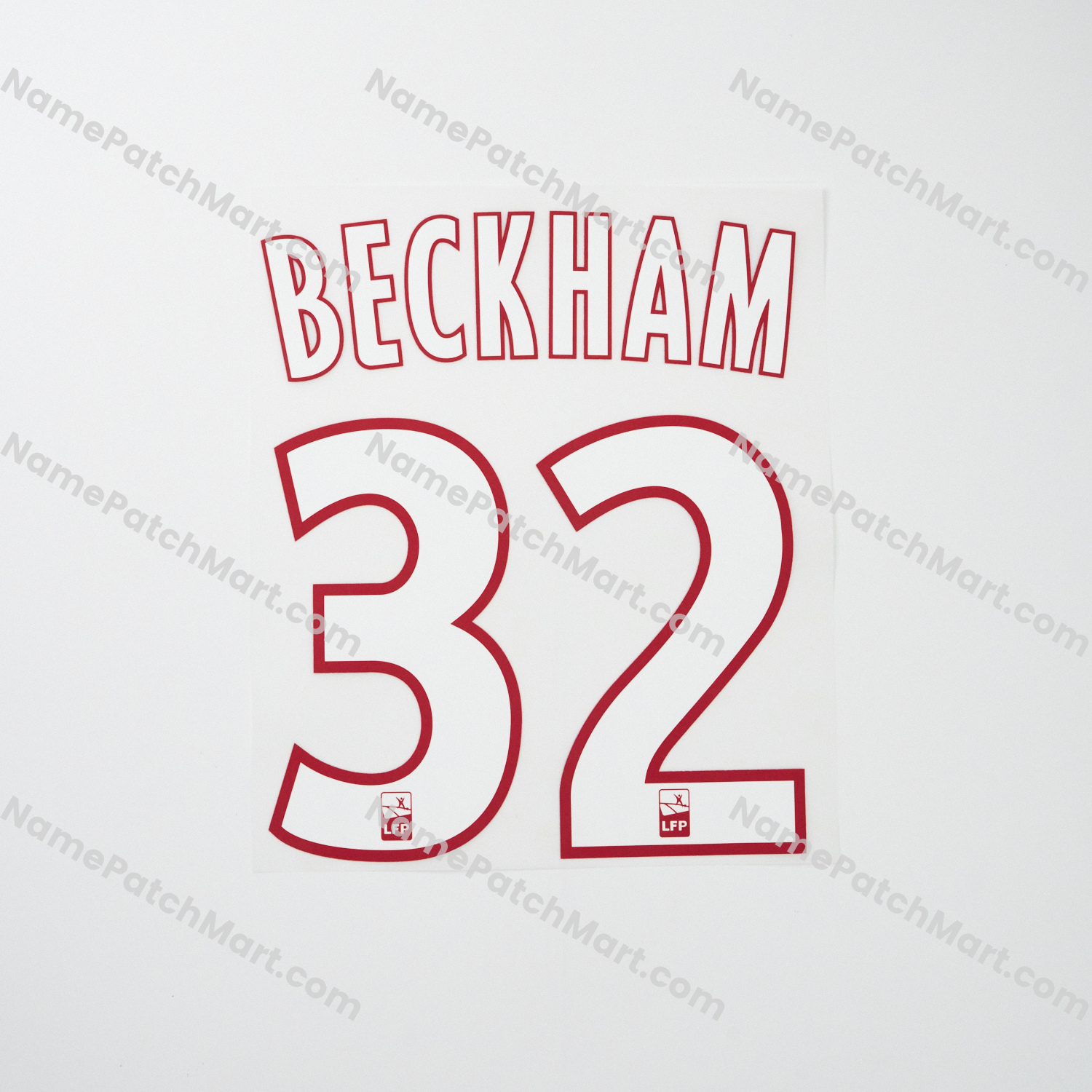 Beckham #32 - Paris Saint-Germain PSG 2017-18 Home  | Name Number Set - NamePatchMart.COM