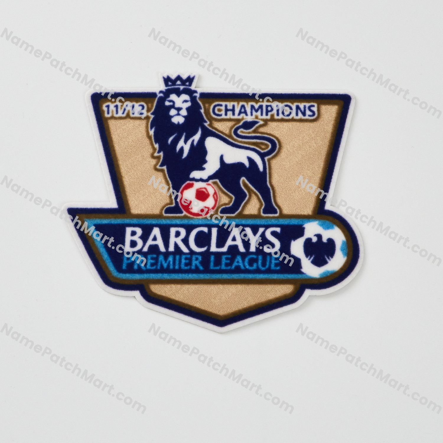 Retro 2012-13 Premier League Champions Patch (2011-12 Winner)  | Name Number Set - NamePatchMart.COM