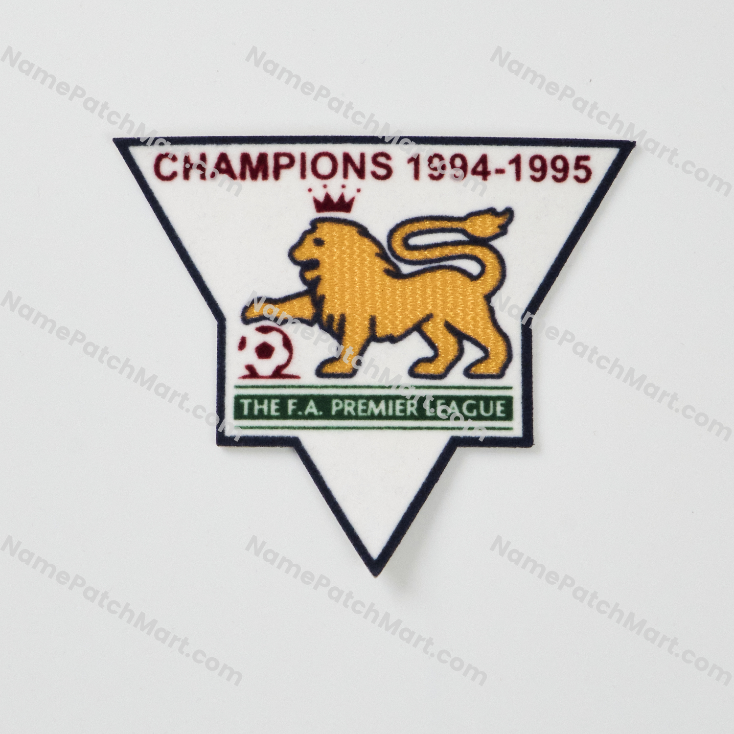 Retro 1995-96 Premier League Champions Patch (1994-95 Winner)  | Name Number Set - NamePatchMart.COM