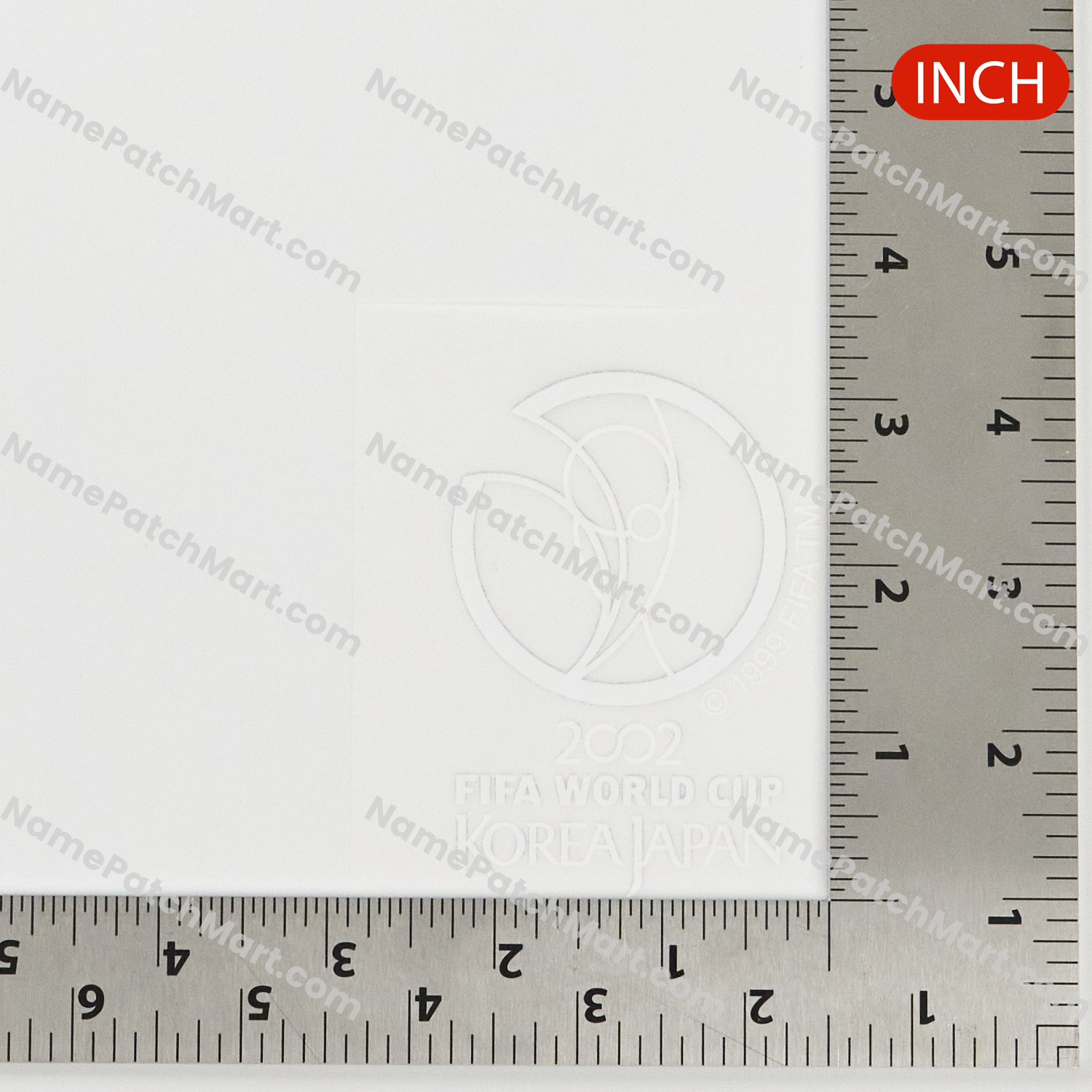 2002 World Cup Patch - White  | Name Number Set - NamePatchMart.COM