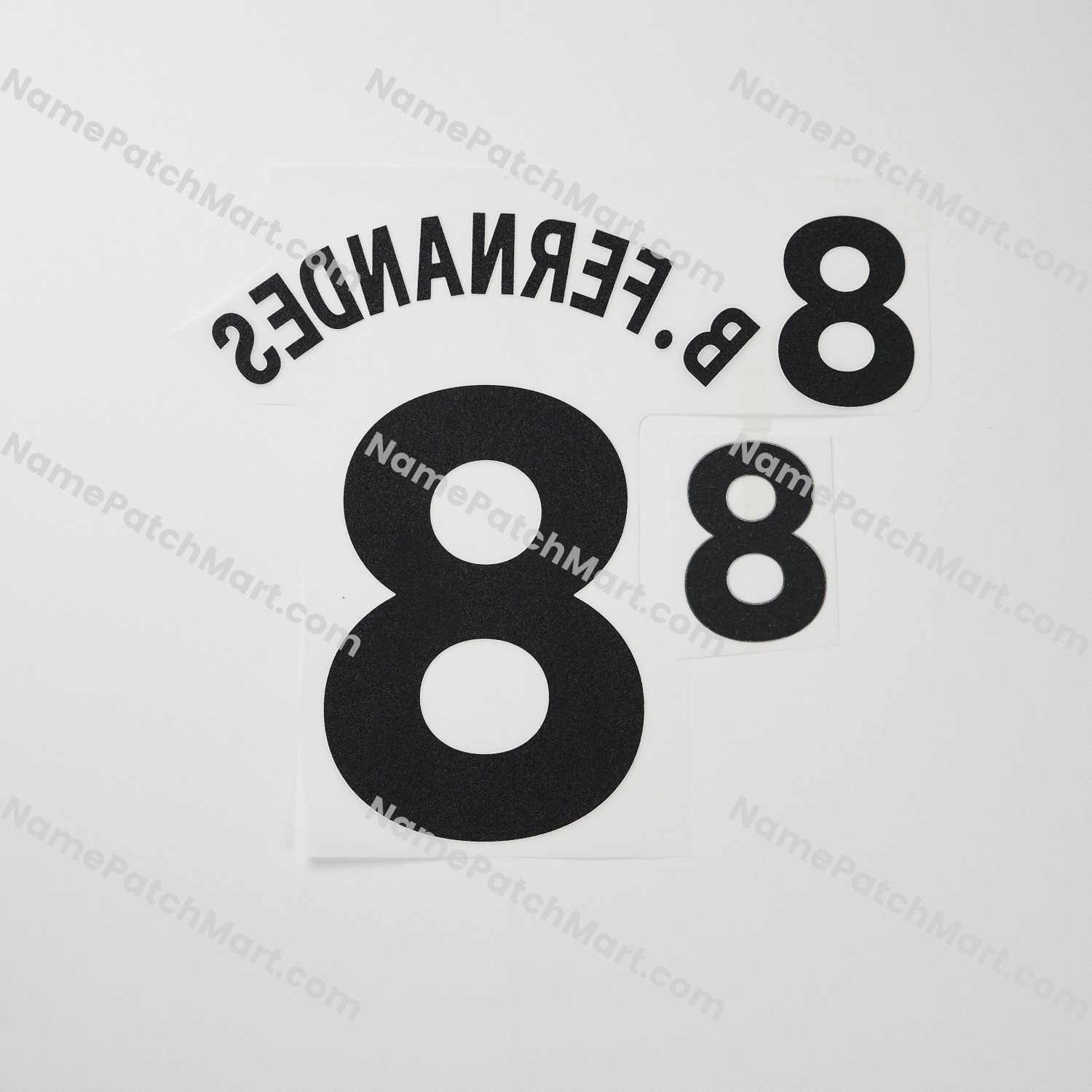 KIDS B.Fernades #8 (Premier League) - Manchester United 25-26 Away  | Name Number Set - NamePatchMart.COM