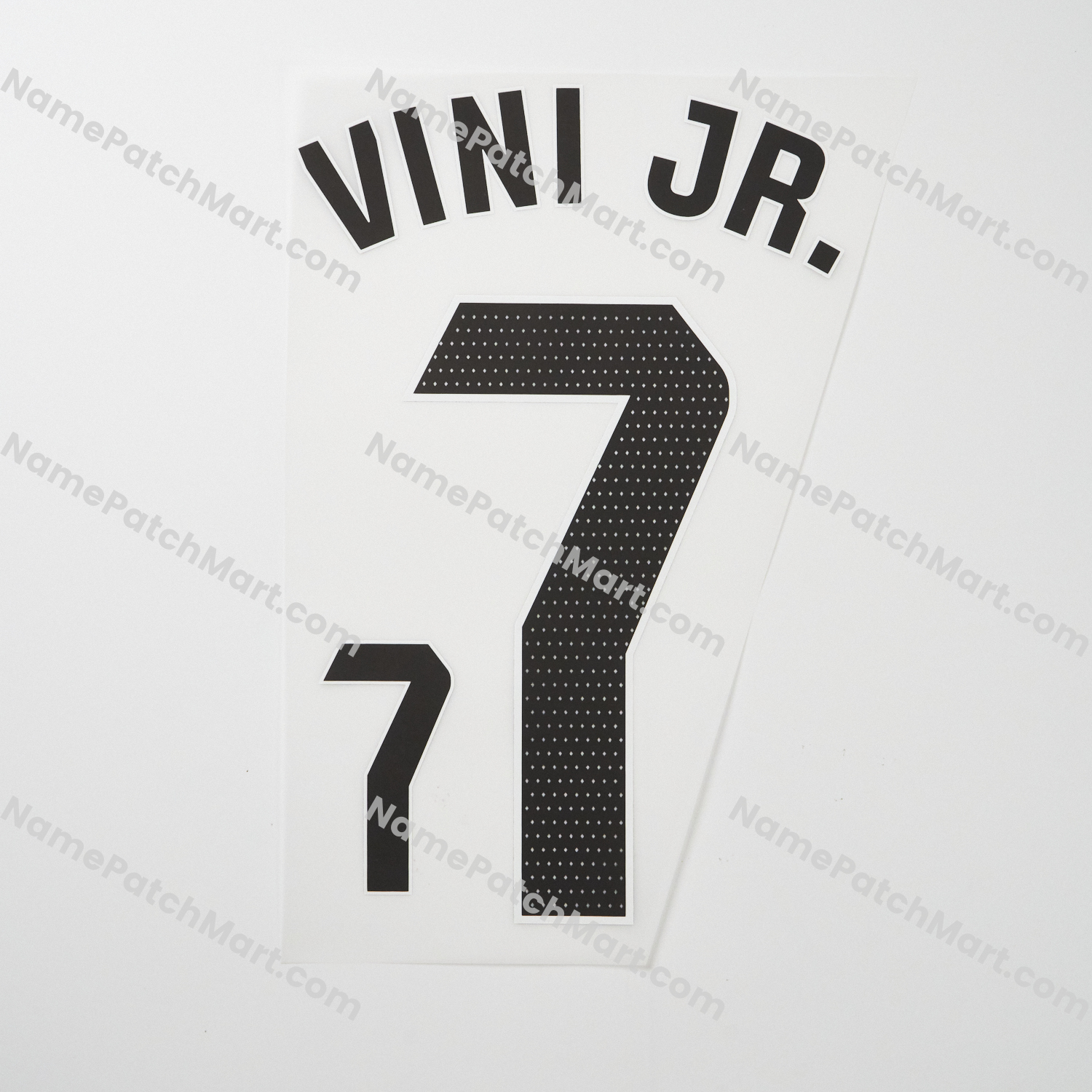 Vini Jr. #7 (La Liga) - Real Madrid 25-26 Home (include Shorts Number)  | Name Number Set - NamePatchMart.COM
