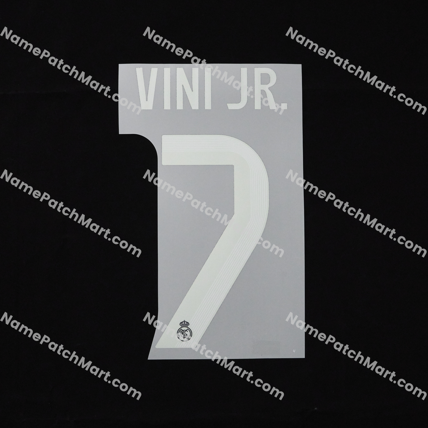Vini Jr. #7 (Champions League) - Real Madrid 25-26 Away  | Name Number Set - NamePatchMart.COM