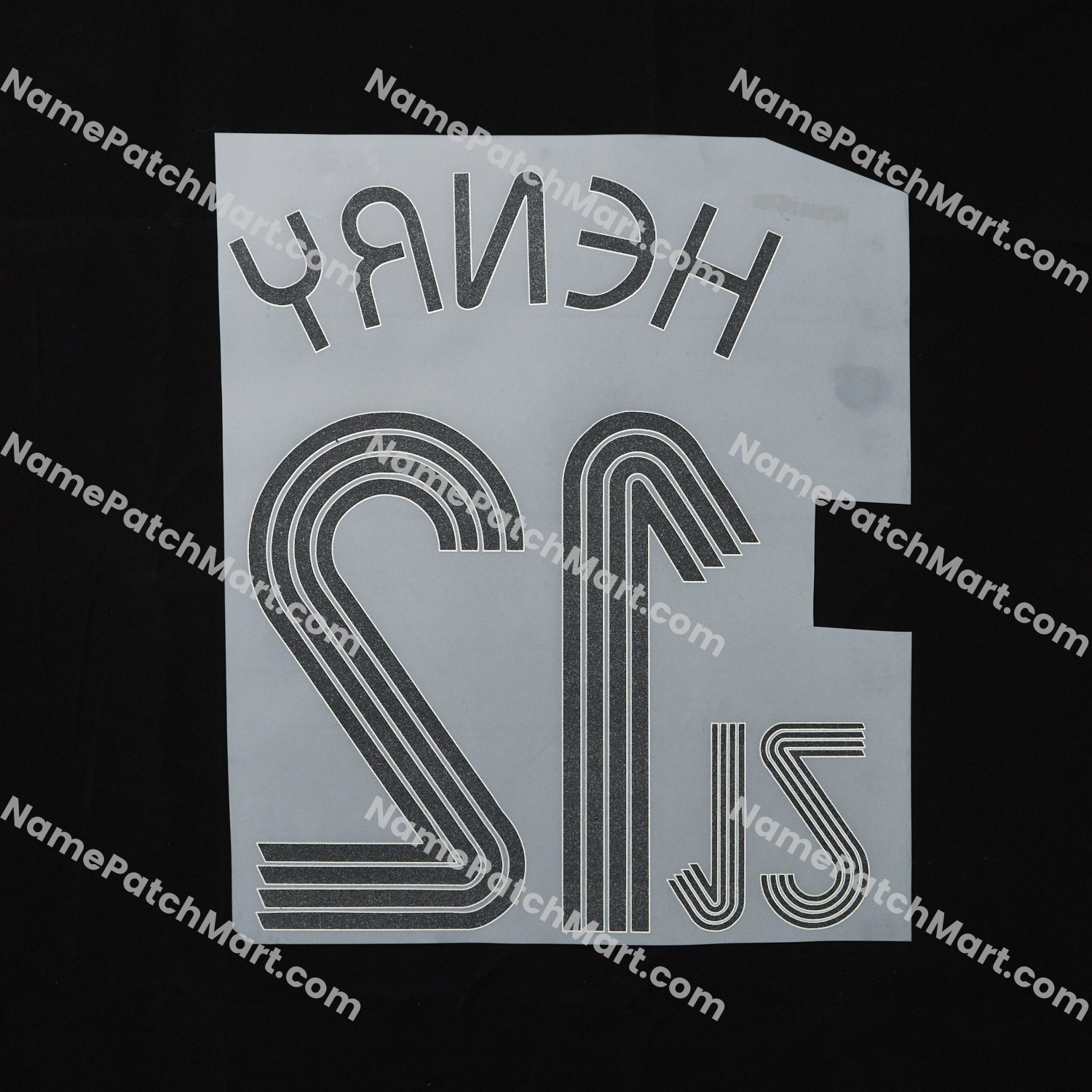 Henry #12 - France 2006 Home  | Name Number Set - NamePatchMart.COM