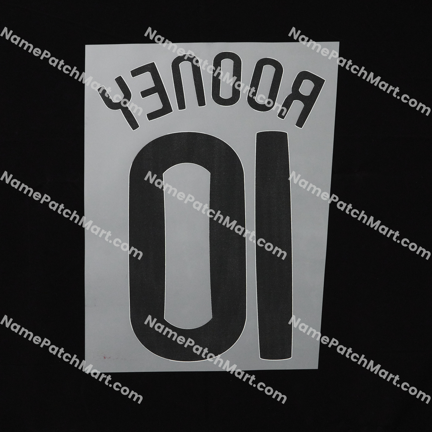 Rooney #10 (Champions League) - Manchester United 2007-08 Home  | Name Number Set - NamePatchMart.COM