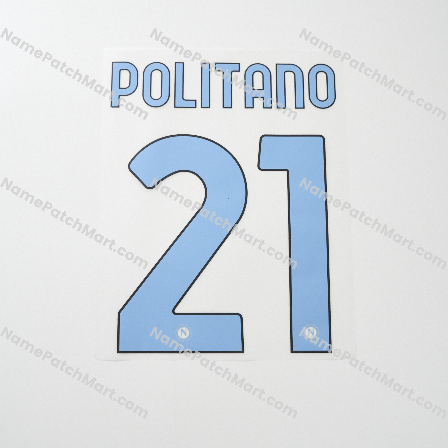 Politano #21 (Series A) - Napoli 25-26 Third  | Name Number Set - NamePatchMart.COM
