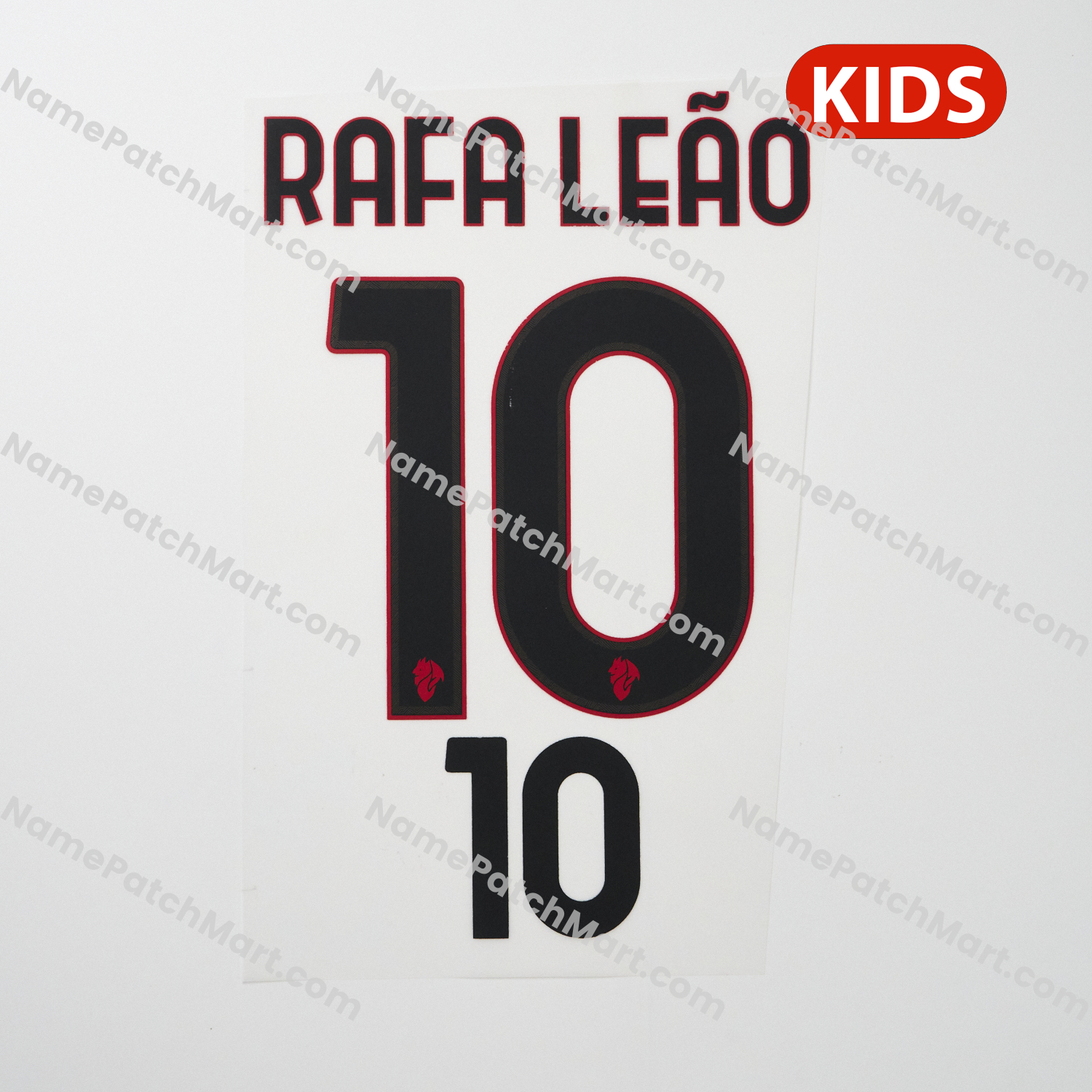KIDS Rafa Leão #10 - AC Milan 25-26 Away  | Name Number Set - NamePatchMart.COM