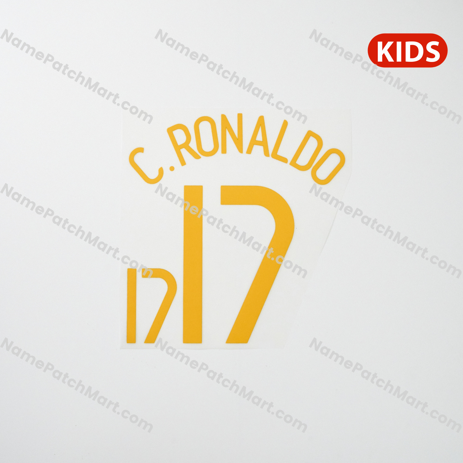 KIDS C.Ronaldo #17 - Portugal 2006 Home  | Name Number Set - NamePatchMart.COM