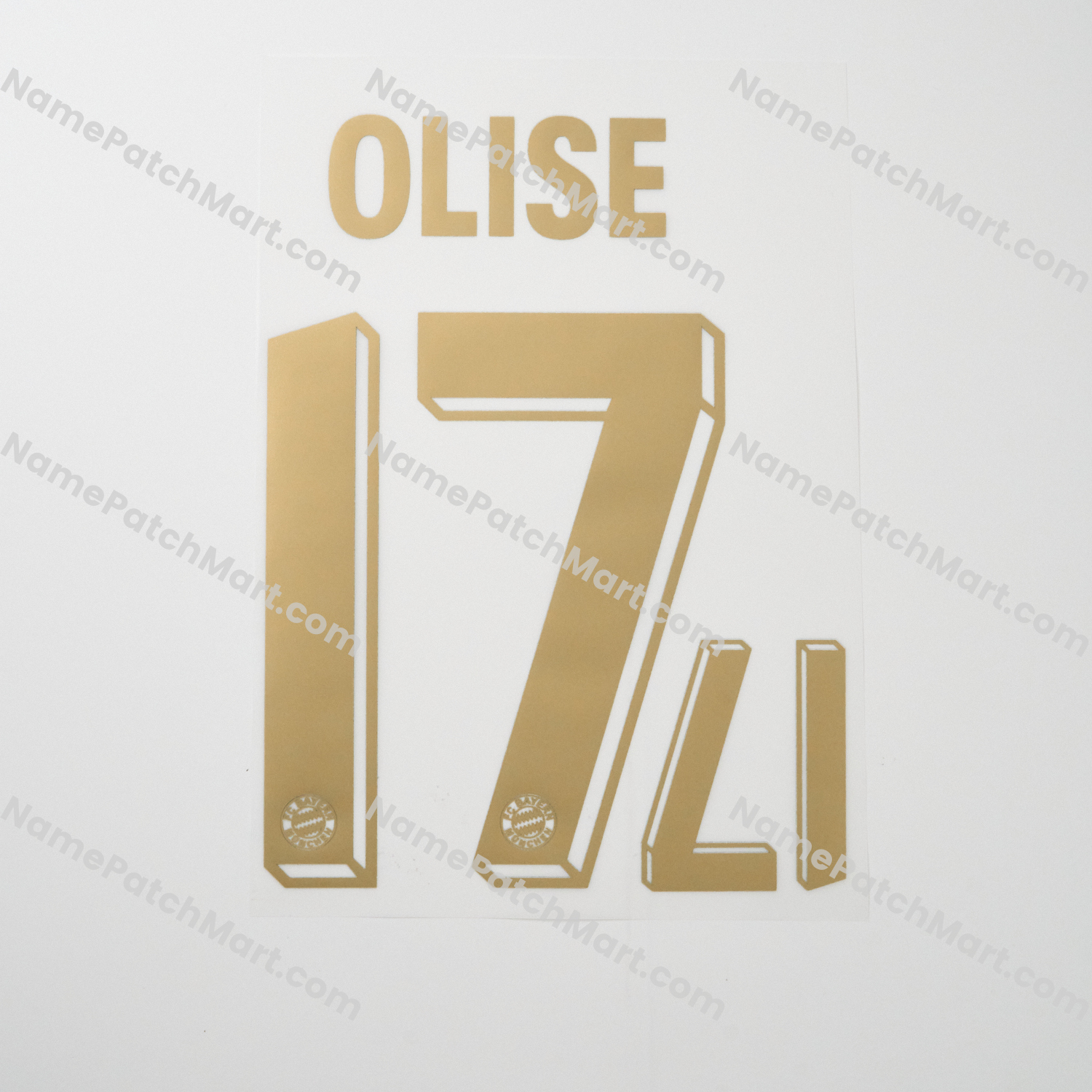 Olise #17 - Bayern Munich 25-26 125th Anniversary (include Shorts Number)  | Name Number Set - NamePatchMart.COM