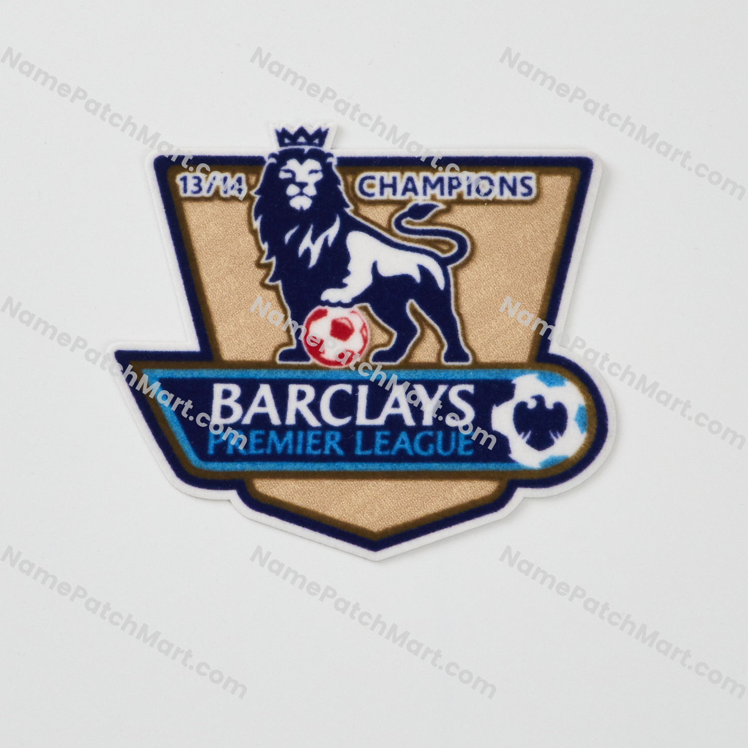Retro 2014-15 Premier League Champions Patch (2013-14 Winner)  | Name Number Set - NamePatchMart.COM
