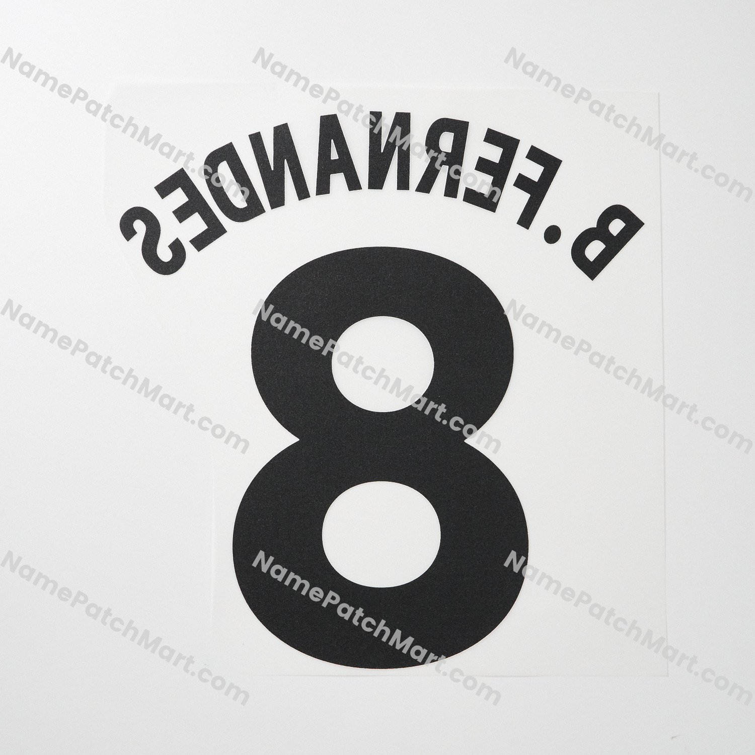 B.Fernades #8 (Premier League) - Manchester United 25-26 Away  | Name Number Set - NamePatchMart.COM
