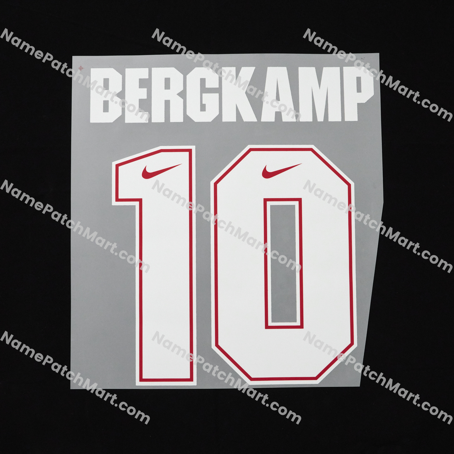 Bergkamp #10 - Arsenal 1994-96 Away  | Name Number Set - NamePatchMart.COM