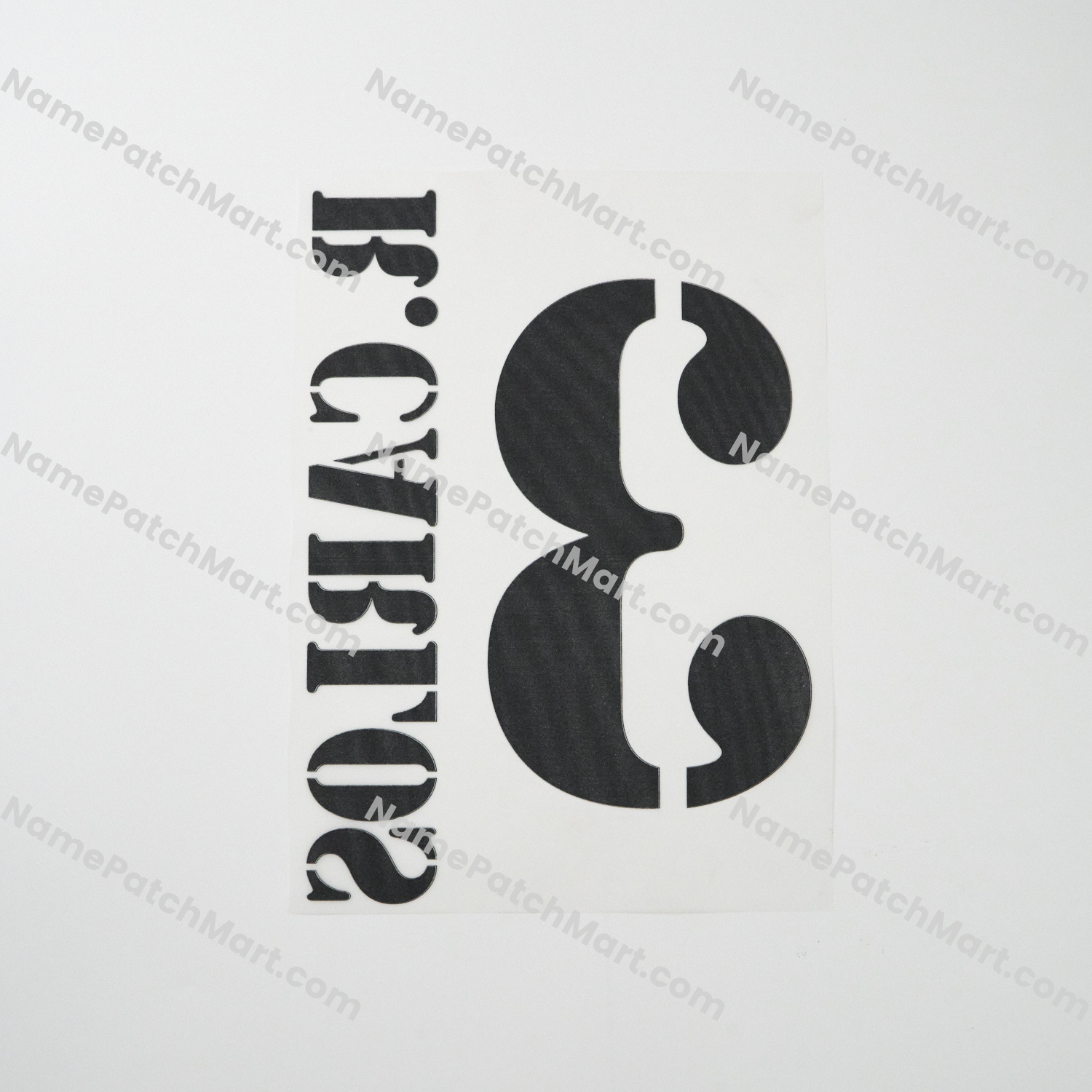 R.Carlos #3 - Real Madrid 2001-03 Home  | Name Number Set - NamePatchMart.COM