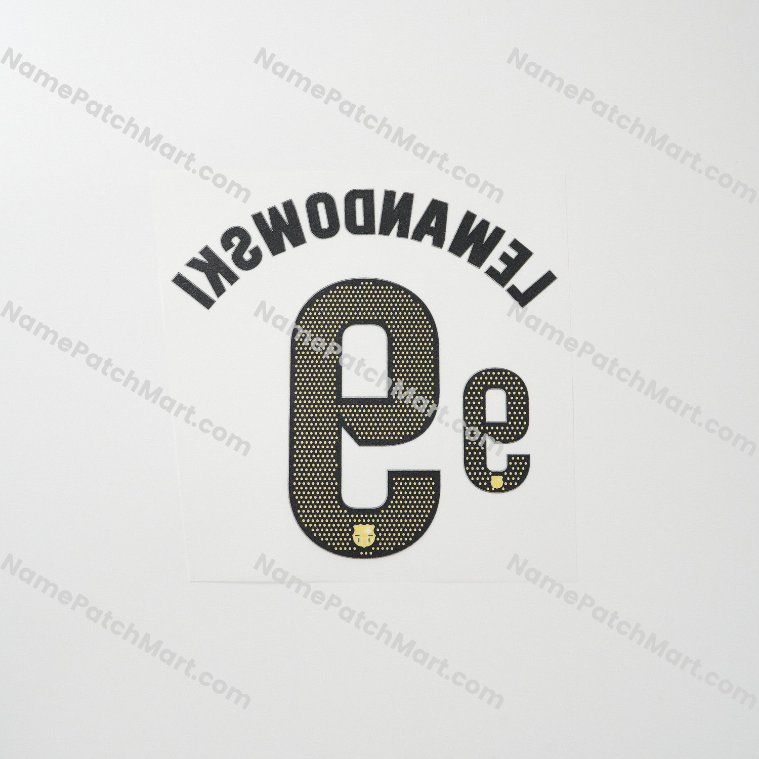 Lewandowski #9 (La Liga) - Barcelona 25-26 Home KIDS  | Name Number Set - NamePatchMart.COM