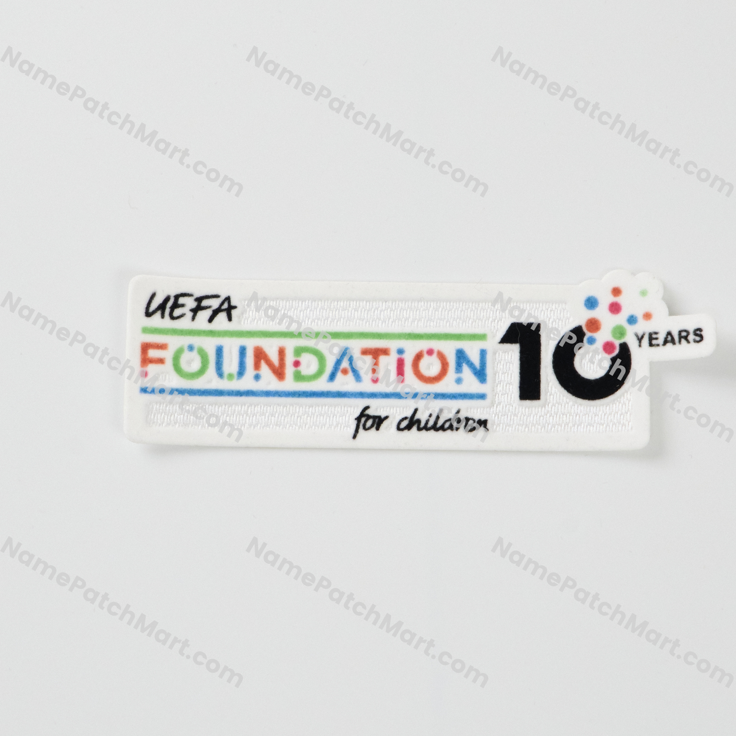 2025-26 UEFA Foundation 10th Anniversary Patch  | Name Number Set - NamePatchMart.COM