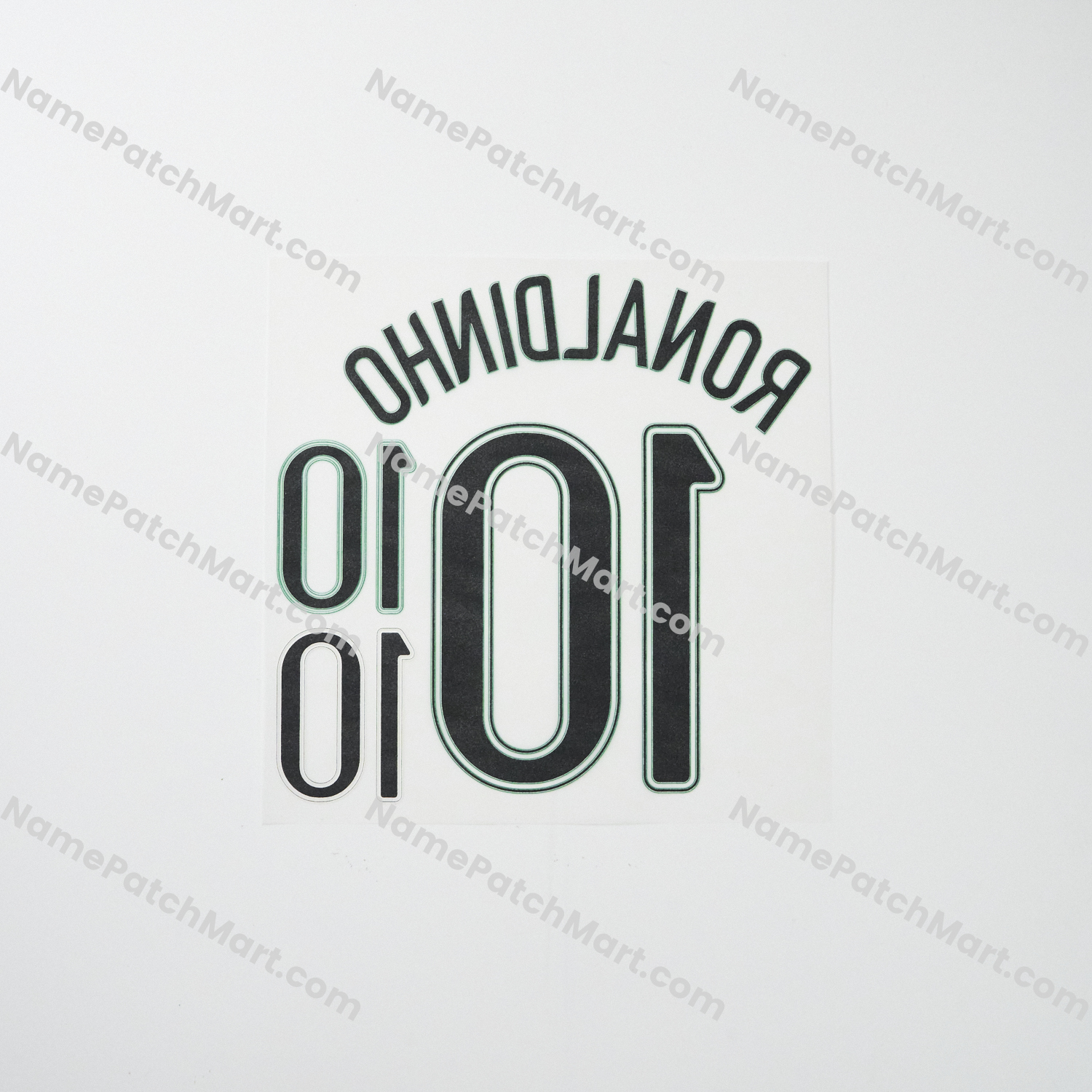 KIDS Ronaldinho #10 - Brazil 2006 Home  | Name Number Set - NamePatchMart.COM